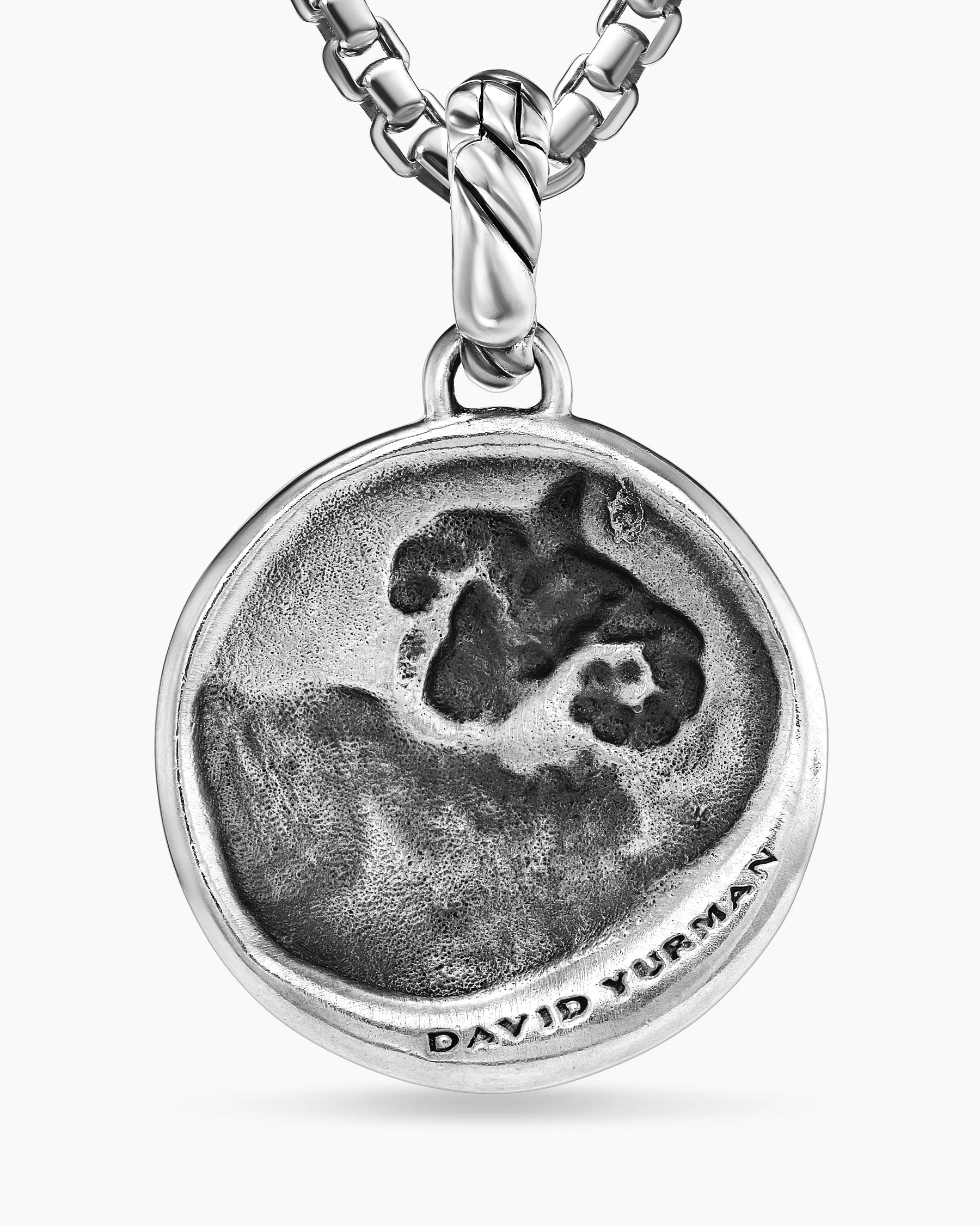 Aries Amulet in Sterling Silver with 18K Yellow Gold and Diamonds, 19mm 13 Aries Amulet in Sterling Silver with 18K Yellow Gold and Diamonds, 19mm