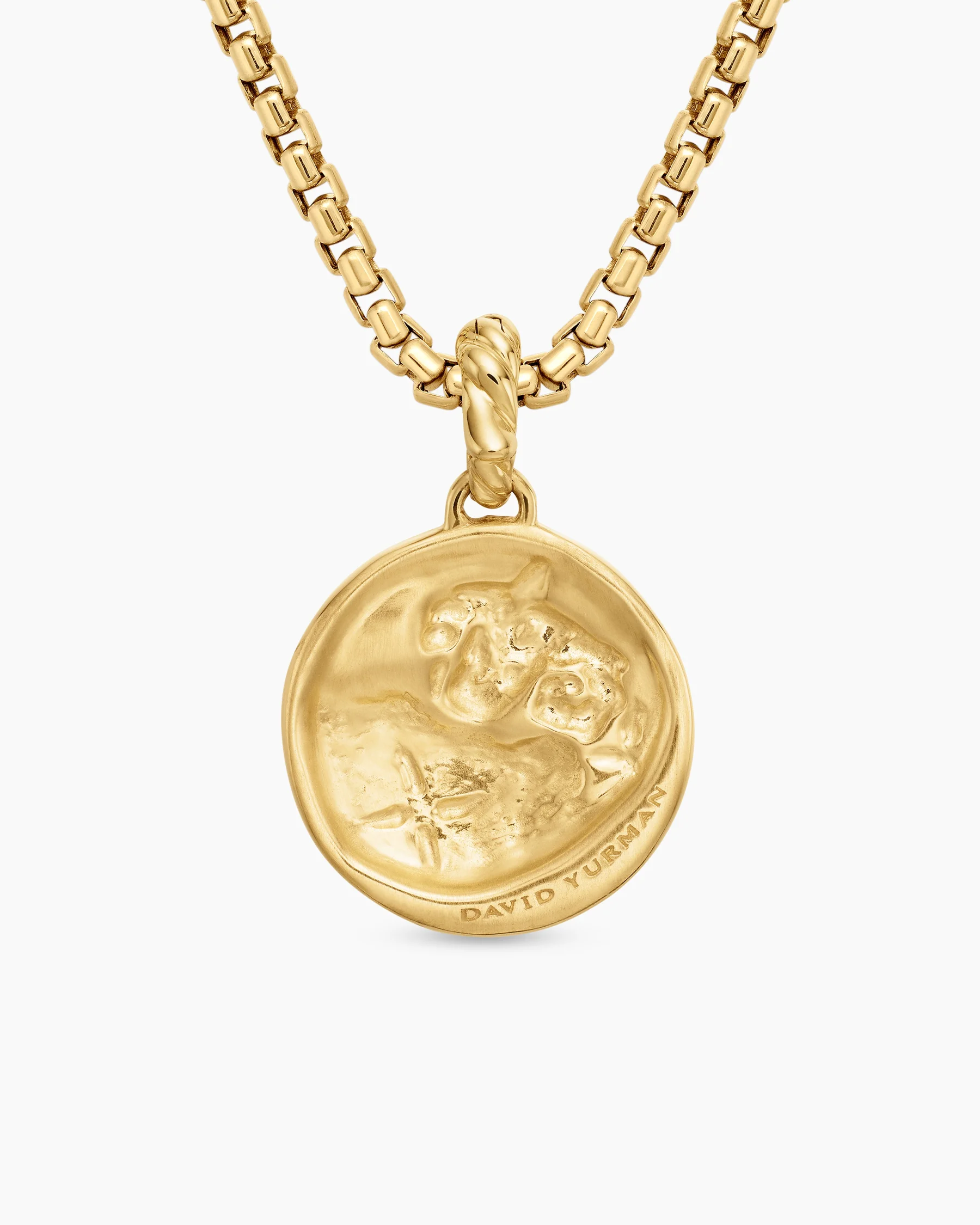Aries Amulet in Sterling Silver with 18K Yellow Gold and Diamonds, 19mm 4 Aries Amulet in Sterling Silver with 18K Yellow Gold and Diamonds, 19mm