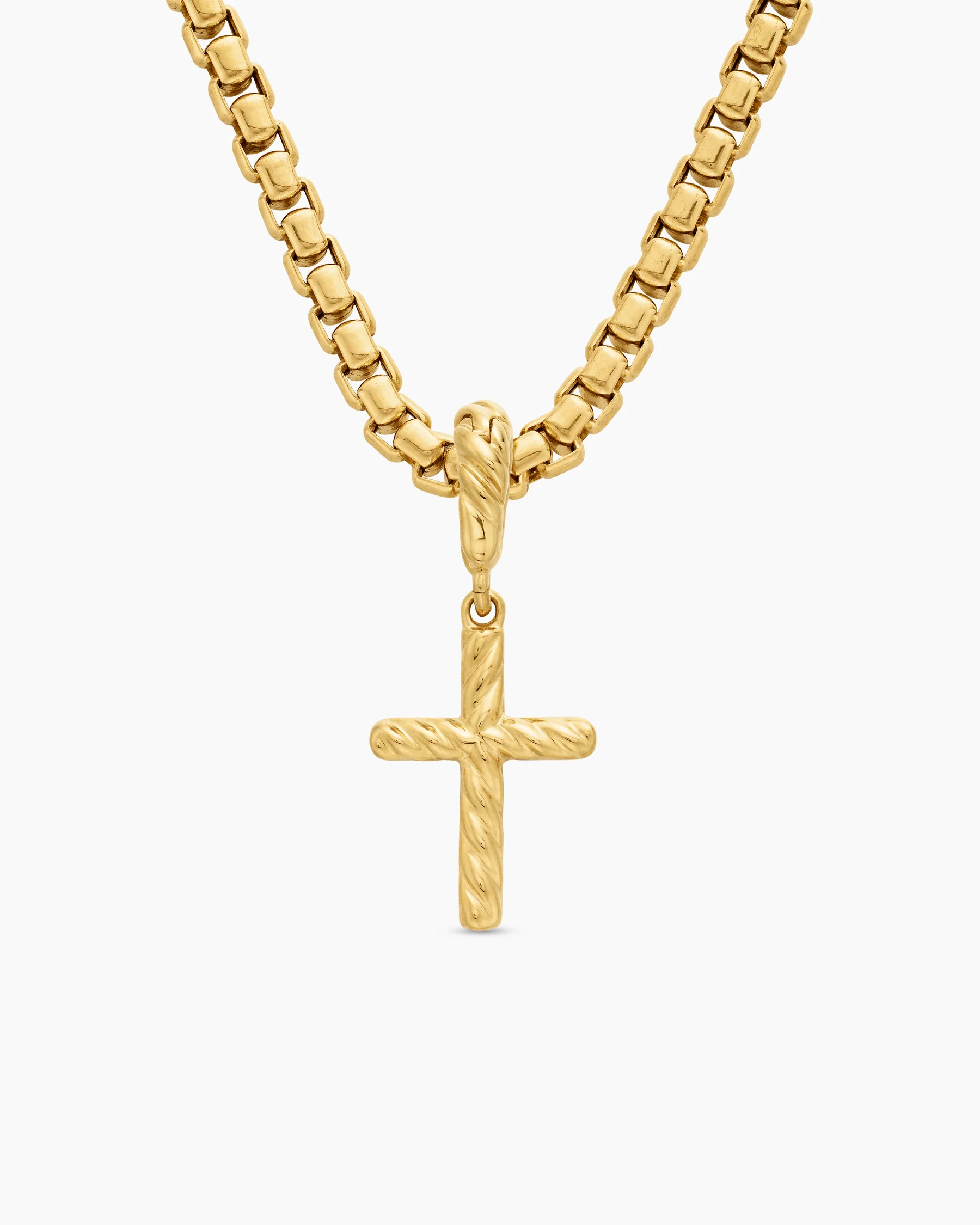 Cable Collectibles® Cross Amulet in 18K Yellow Gold with Diamonds, 11.4mm 4 Cable Collectibles® Cross Amulet in 18K Yellow Gold with Diamonds, 11.4mm