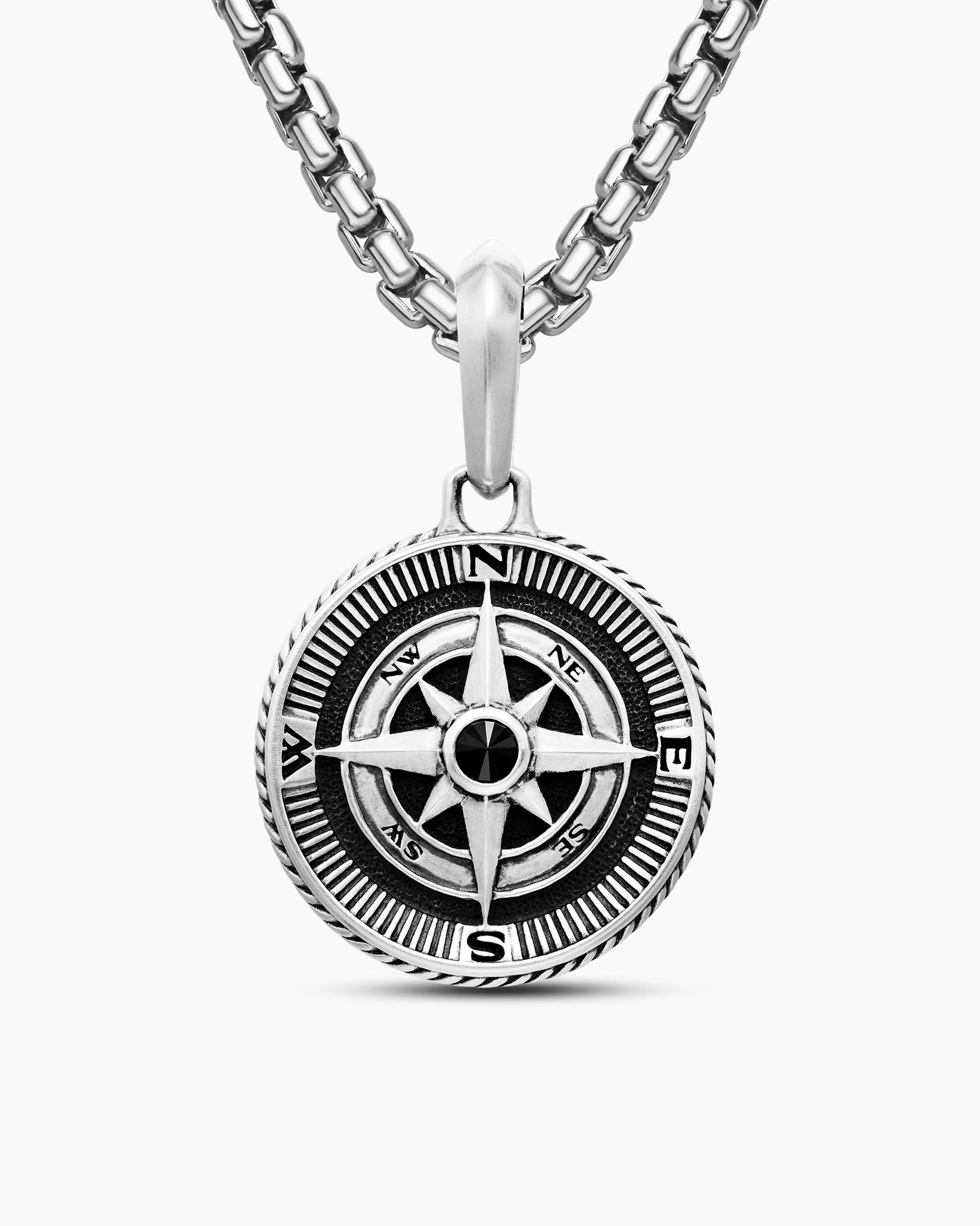Maritime® Compass Amulet in 18K Yellow Gold with Center Diamond, 20mm