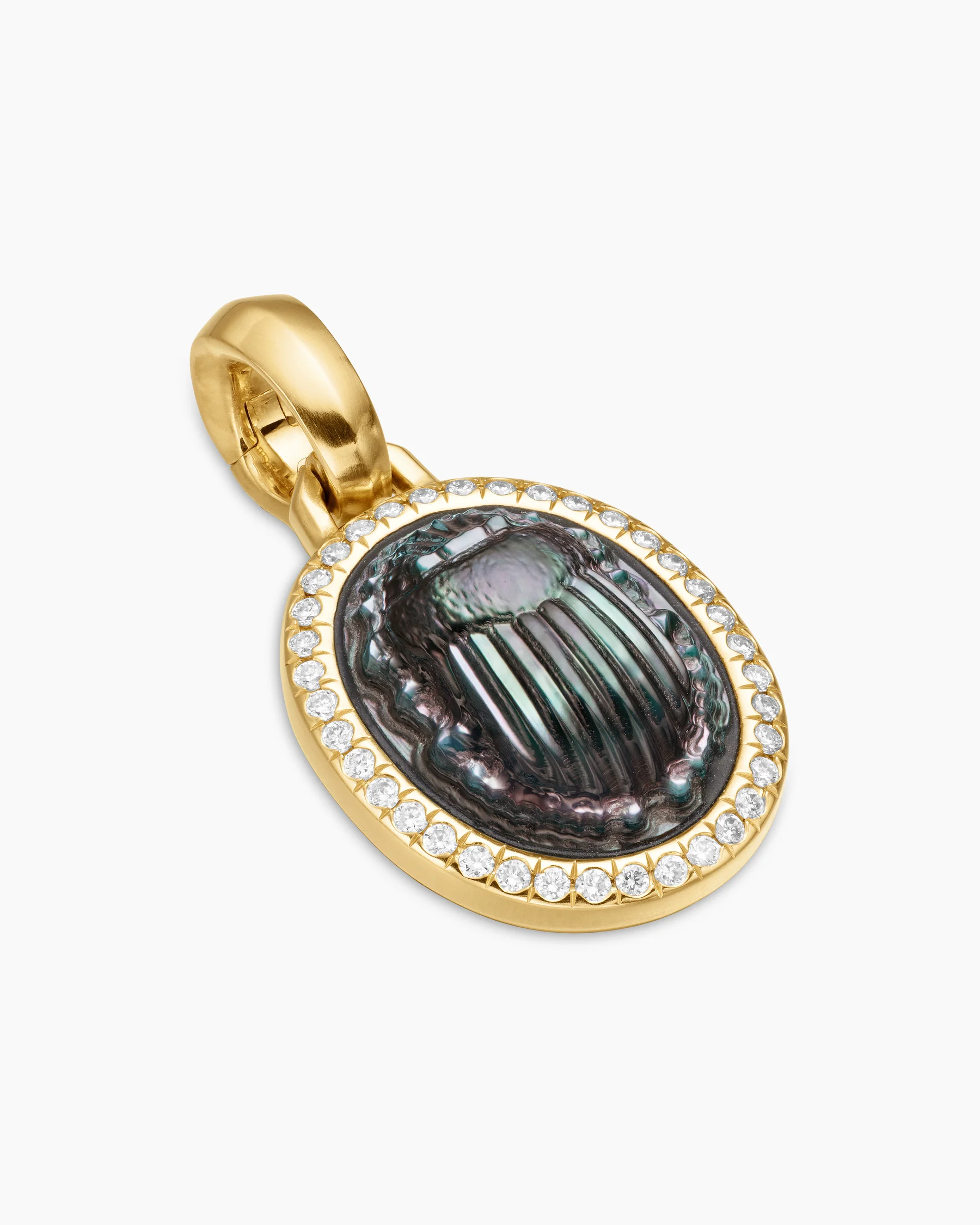 Petrvs® Scarab Amulet in 18K Yellow Gold with Carnelian and Diamonds, 16.3mm 3 Petrvs® Scarab Amulet in 18K Yellow Gold with Carnelian and Diamonds, 16.3mm