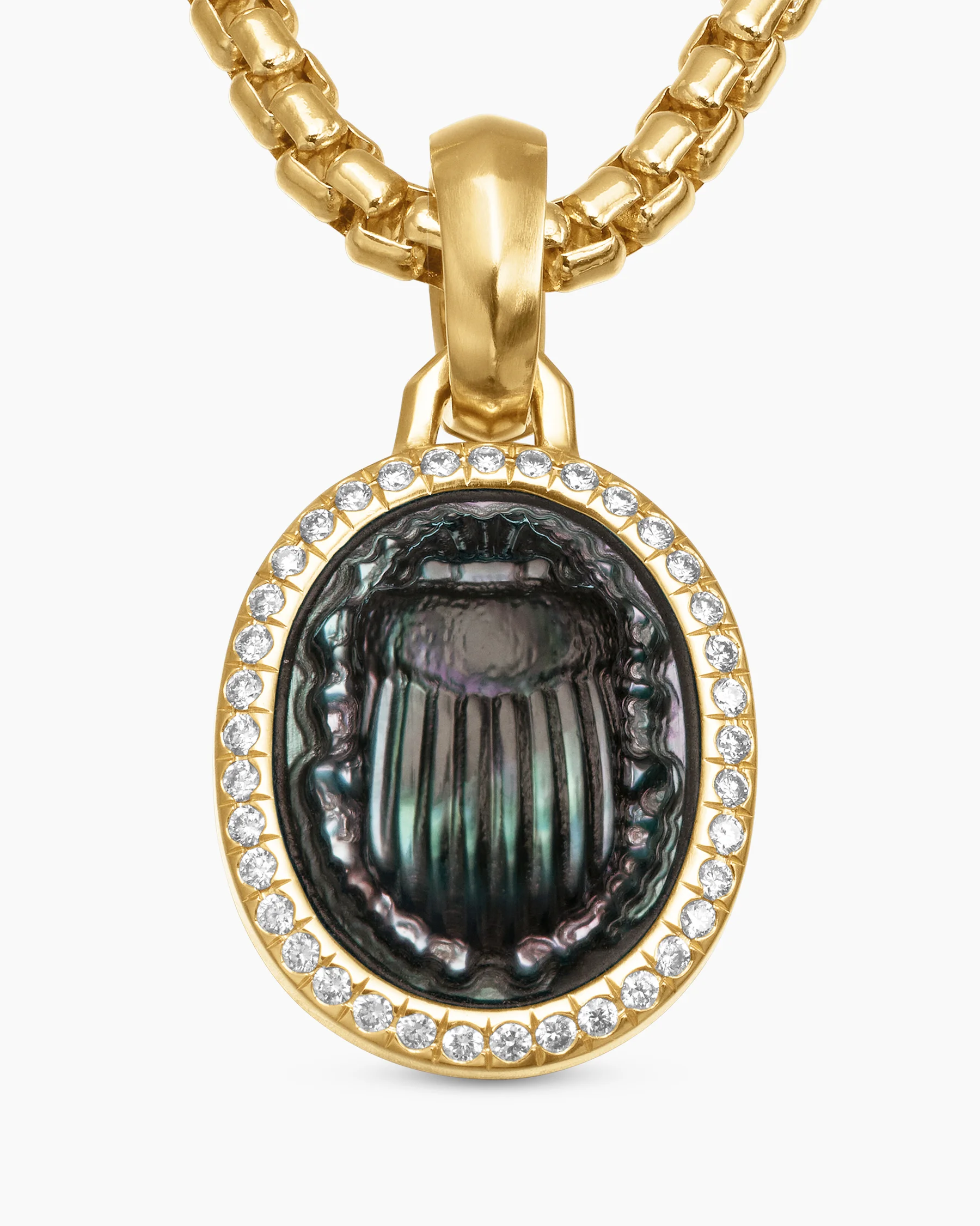 Petrvs® Scarab Amulet in 18K Yellow Gold with Carnelian and Diamonds, 16.3mm 5 Petrvs® Scarab Amulet in 18K Yellow Gold with Carnelian and Diamonds, 16.3mm