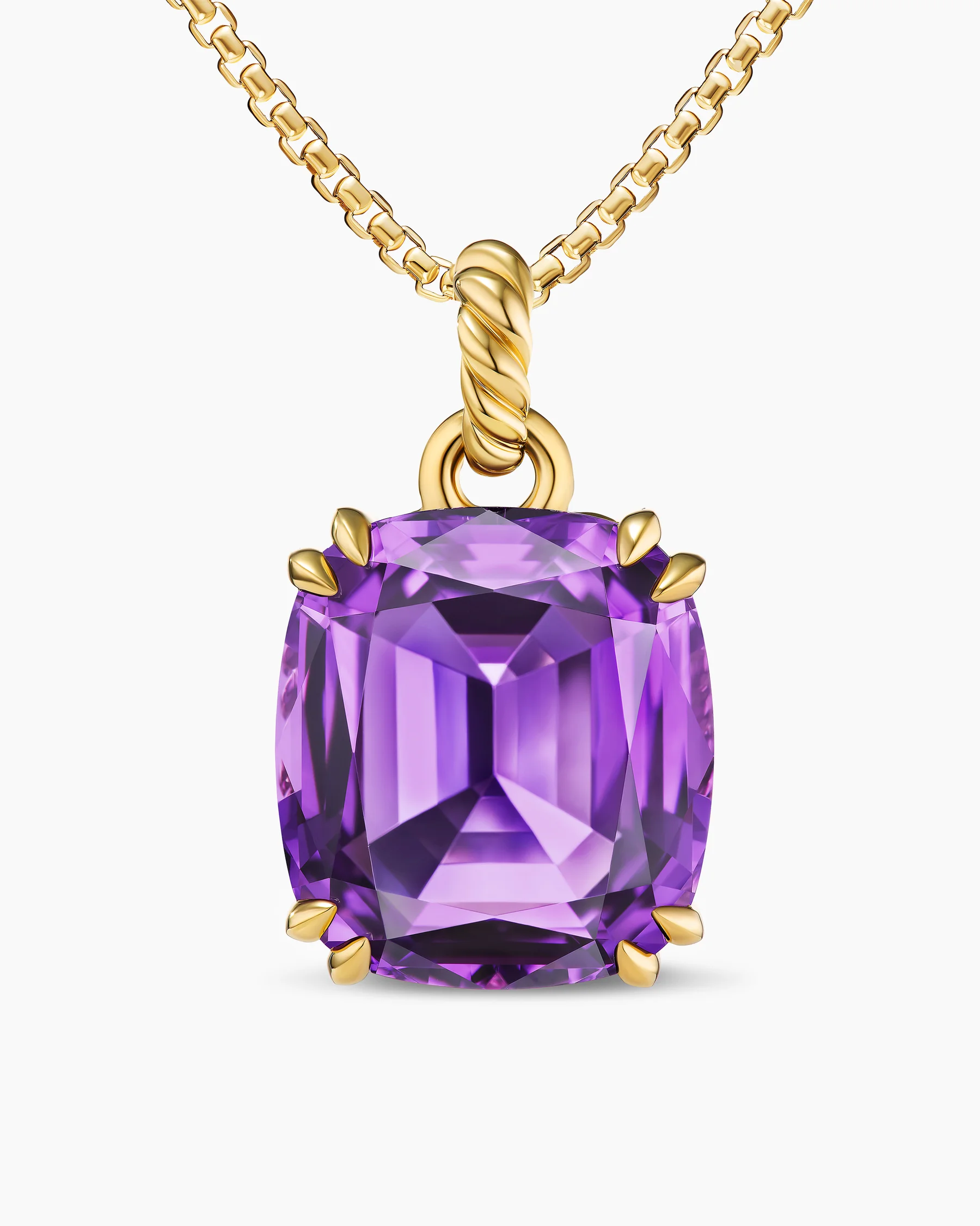 Marbella Pendant in 18K Yellow Gold with Amethyst, 22mm 79 Marbella Pendant in 18K Yellow Gold with Amethyst, 22mm