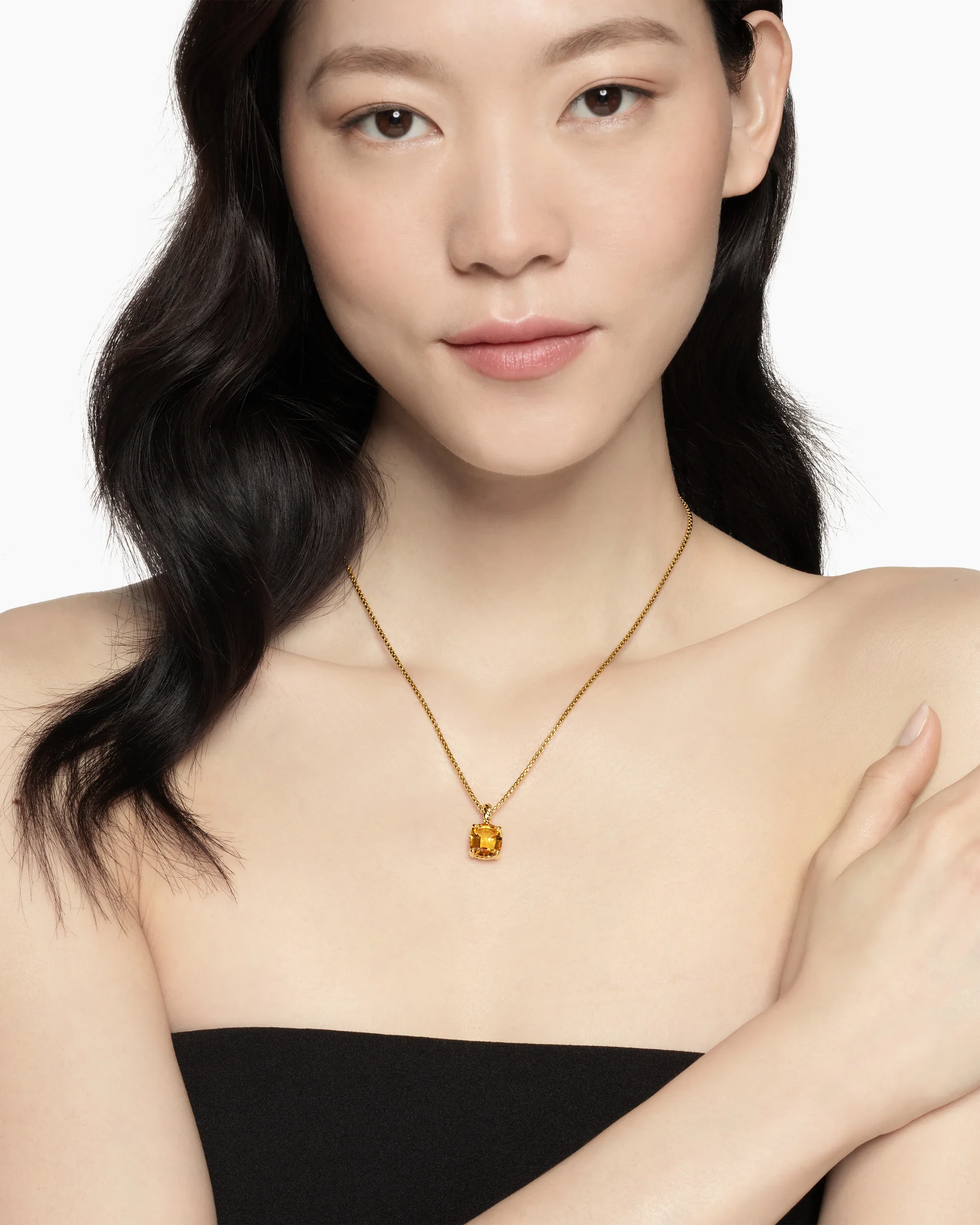 Marbella Pendant in 18K Yellow Gold with Amethyst, 12mm 13 Marbella Pendant in 18K Yellow Gold with Amethyst, 12mm