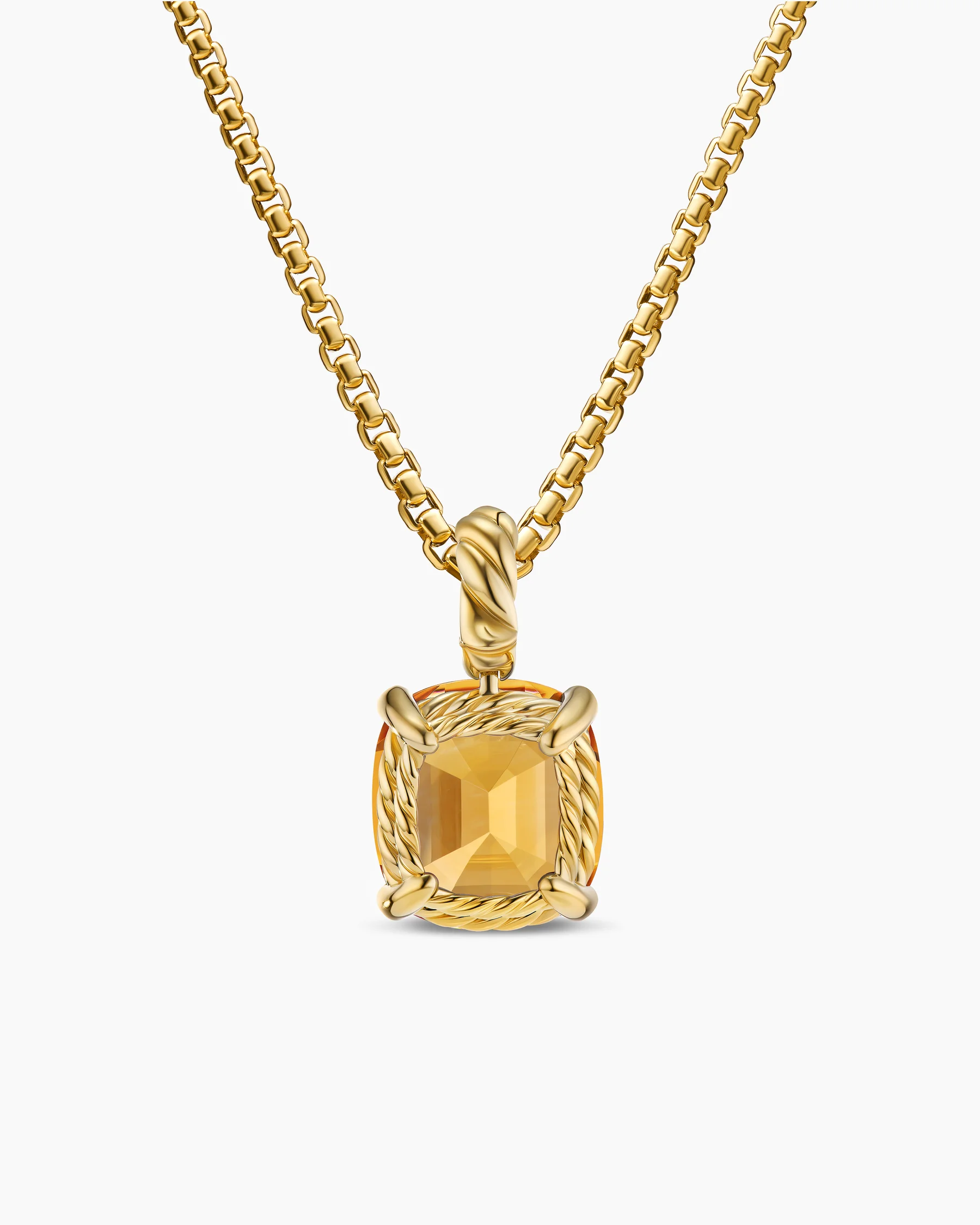 Marbella Pendant in 18K Yellow Gold with Amethyst, 12mm 15 Marbella Pendant in 18K Yellow Gold with Amethyst, 12mm