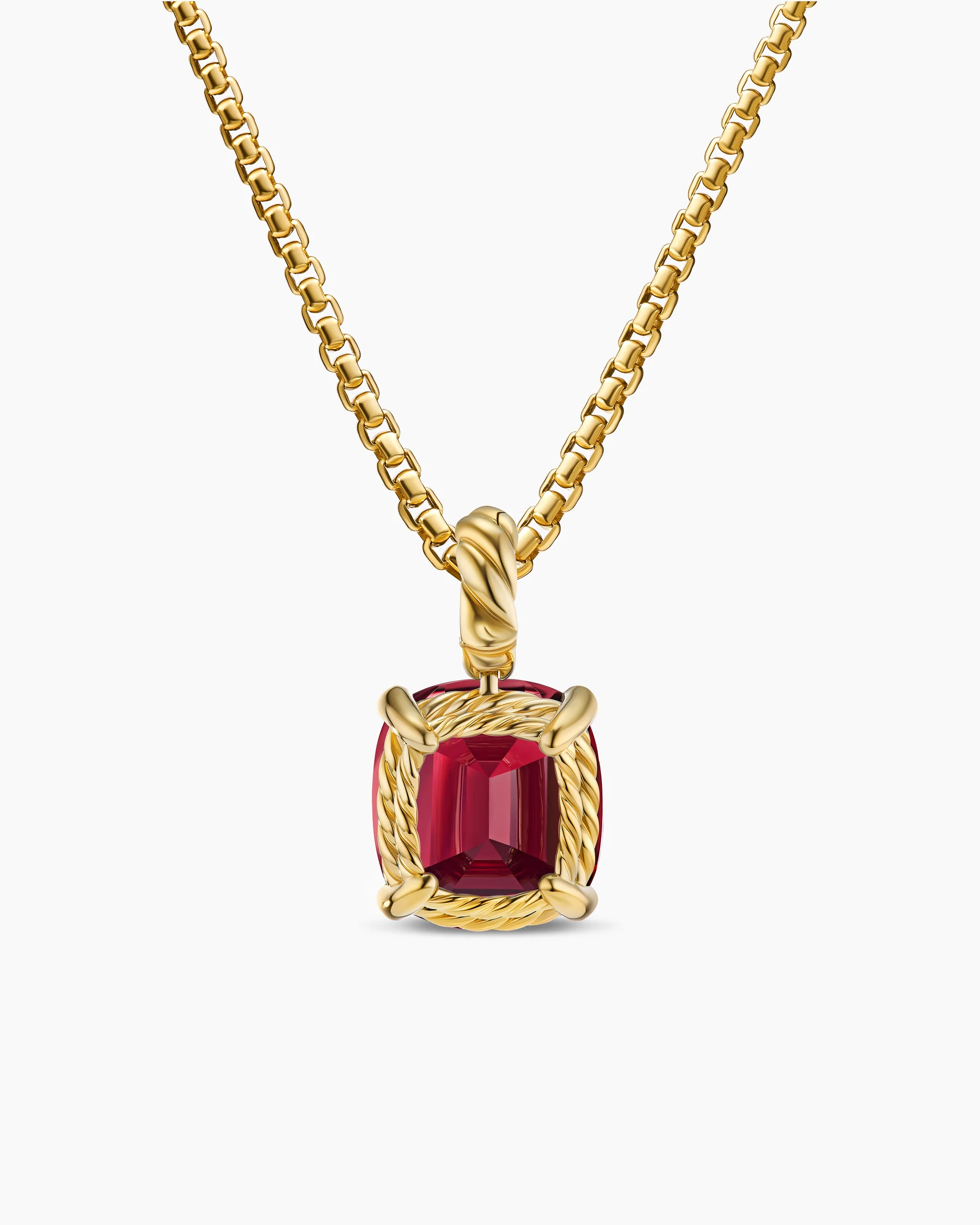 Marbella Pendant in 18K Yellow Gold with Amethyst, 12mm 32 Marbella Pendant in 18K Yellow Gold with Amethyst, 12mm