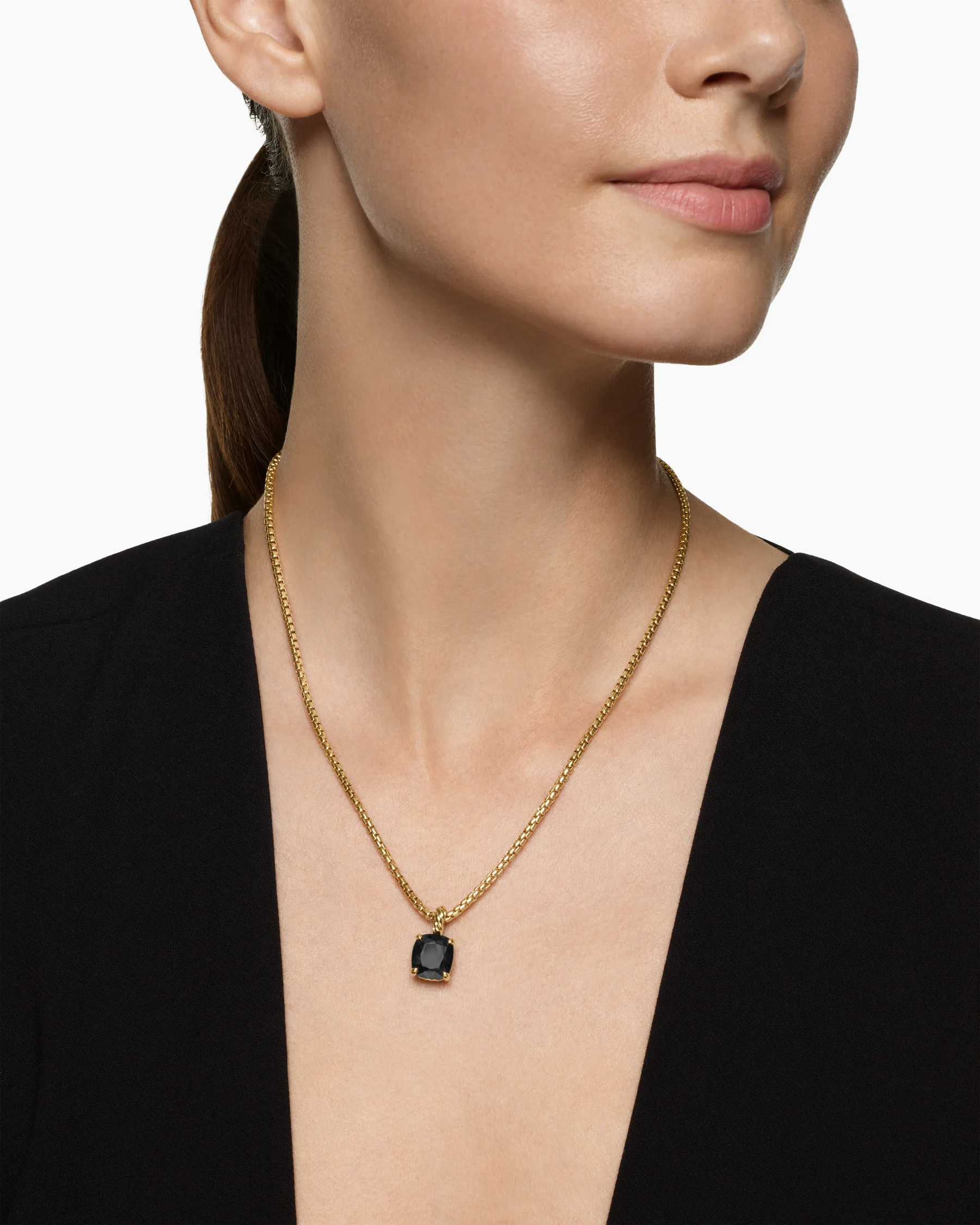 Marbella Pendant in 18K Yellow Gold with Amethyst, 12mm 8 Marbella Pendant in 18K Yellow Gold with Amethyst, 12mm