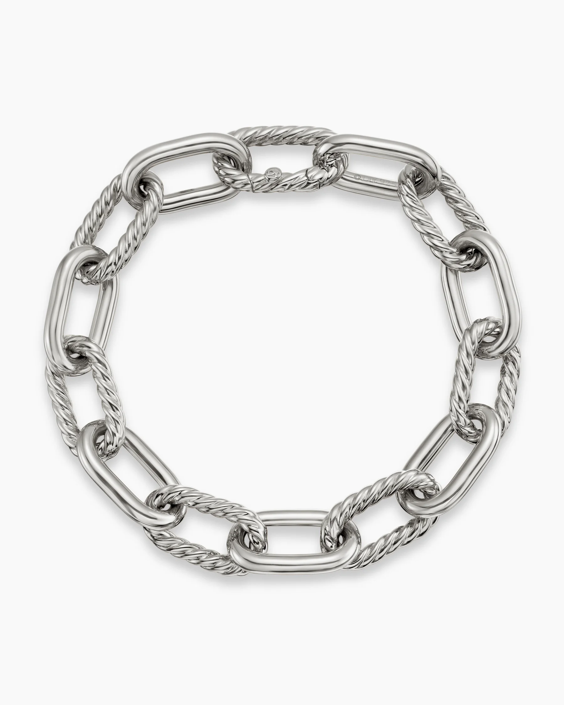 DY Madison® Chain Bracelet in Sterling Silver with 18K Yellow Gold, 11mm 12 DY Madison® Chain Bracelet in Sterling Silver with 18K Yellow Gold, 11mm