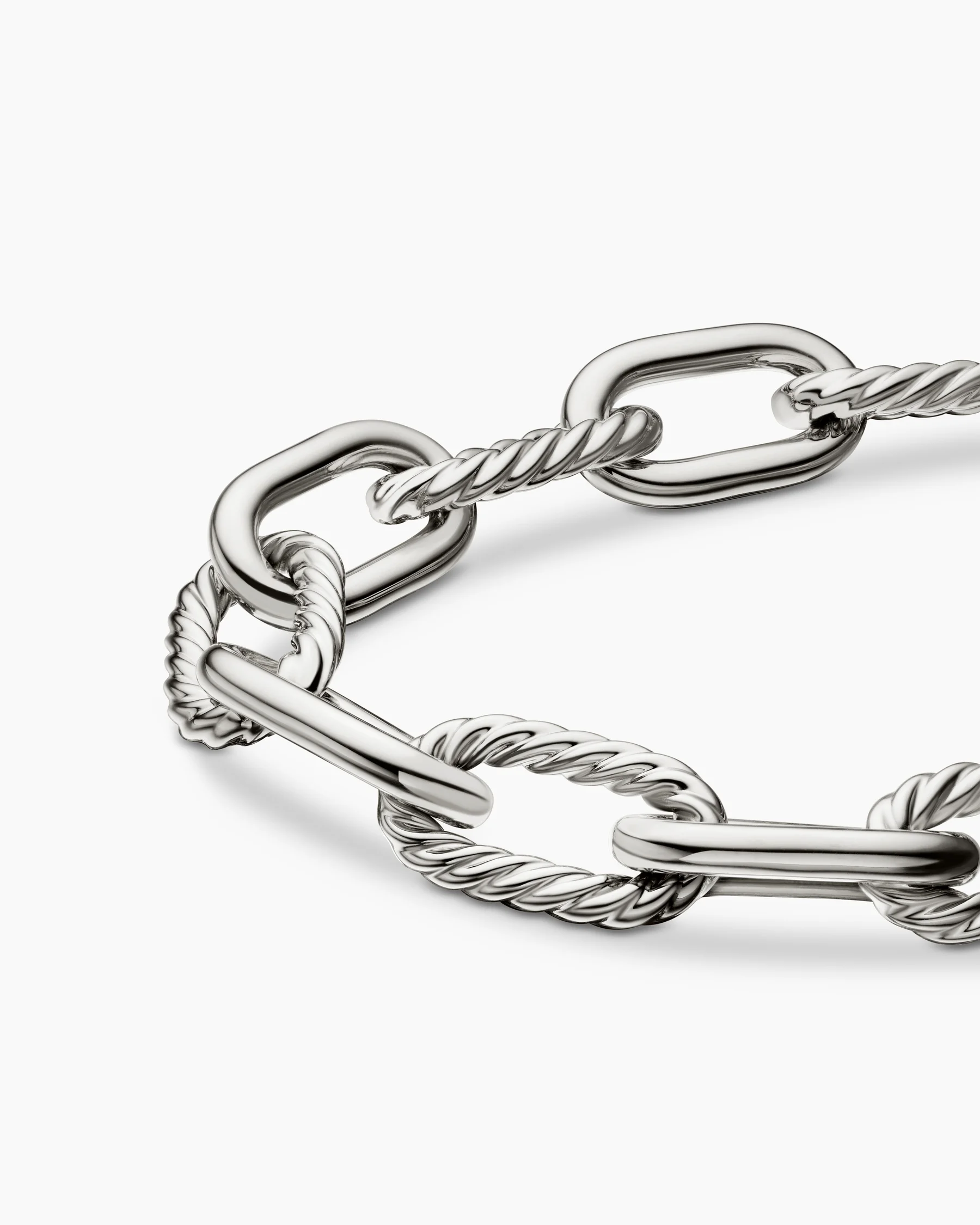 DY Madison® Chain Bracelet in Sterling Silver with 18K Yellow Gold, 11mm 16 DY Madison® Chain Bracelet in Sterling Silver with 18K Yellow Gold, 11mm