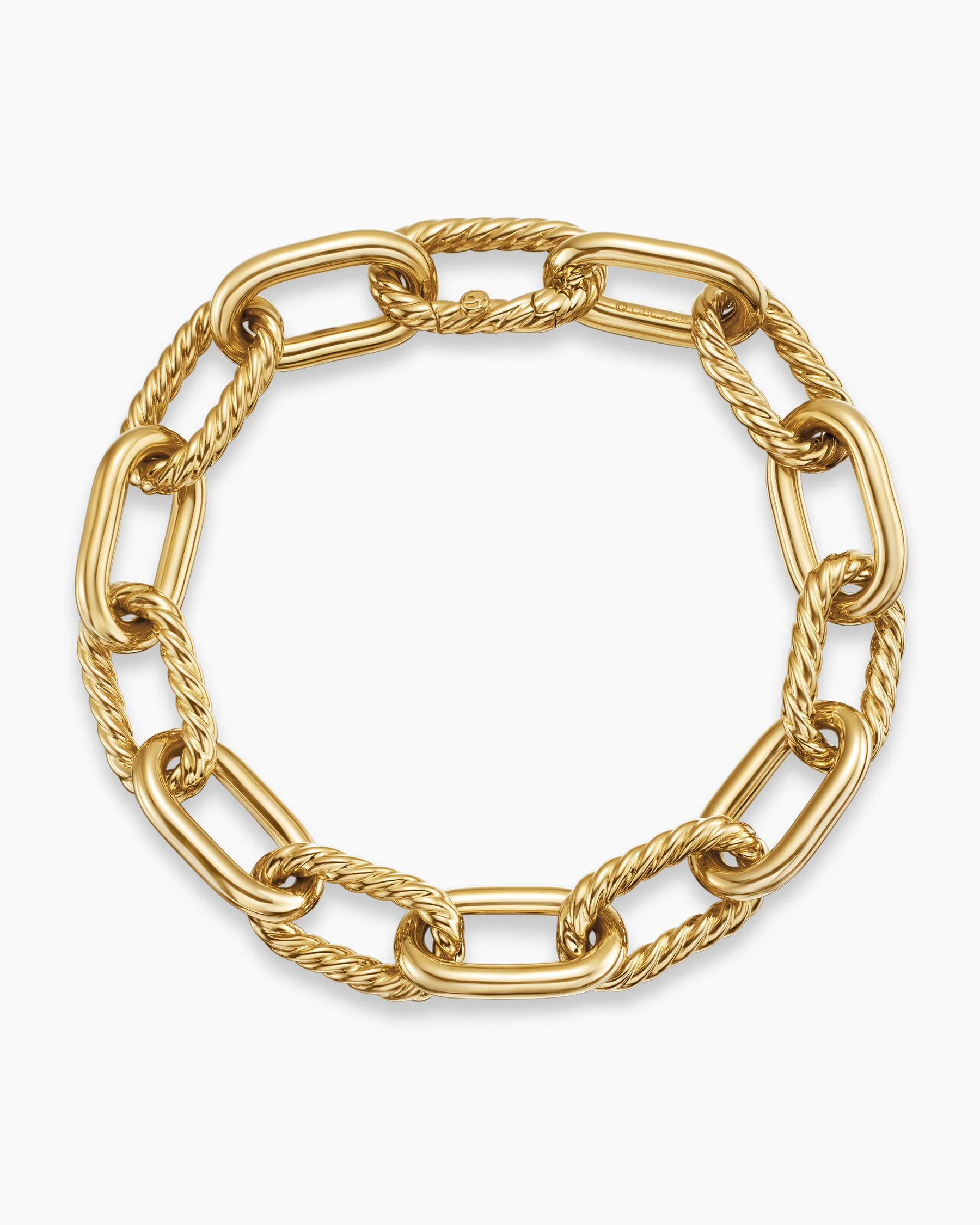 DY Madison® Chain Bracelet in Sterling Silver with 18K Yellow Gold, 11mm 30 DY Madison® Chain Bracelet in Sterling Silver with 18K Yellow Gold, 11mm