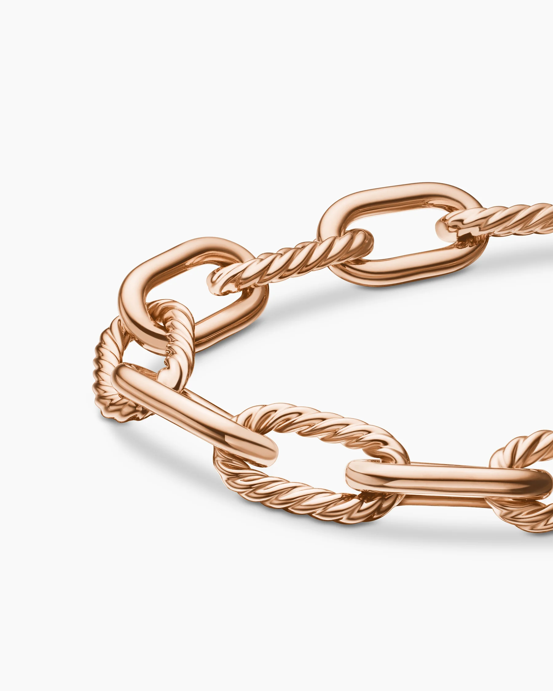 DY Madison® Chain Bracelet in Sterling Silver with 18K Yellow Gold, 11mm 7 DY Madison® Chain Bracelet in Sterling Silver with 18K Yellow Gold, 11mm
