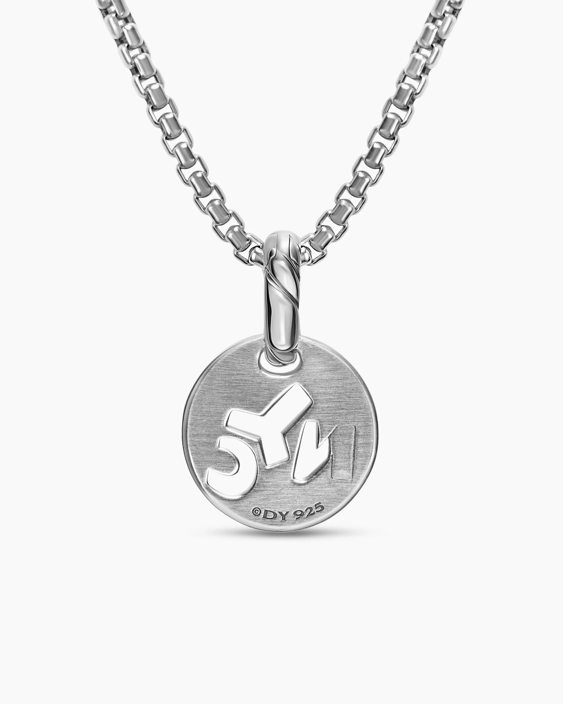 Petite NYC Elements Amulet in Sterling Silver with Diamonds, 12.3mm 3 Petite NYC Elements Amulet in Sterling Silver with Diamonds, 12.3mm