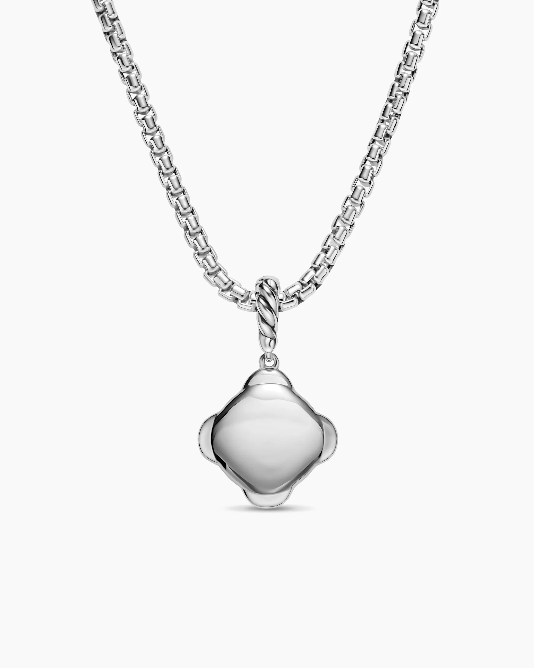 Cable Collectibles® DY Logo Amulet in Sterling Silver with Diamonds, 13.7mm 3 Cable Collectibles® DY Logo Amulet in Sterling Silver with Diamonds, 13.7mm