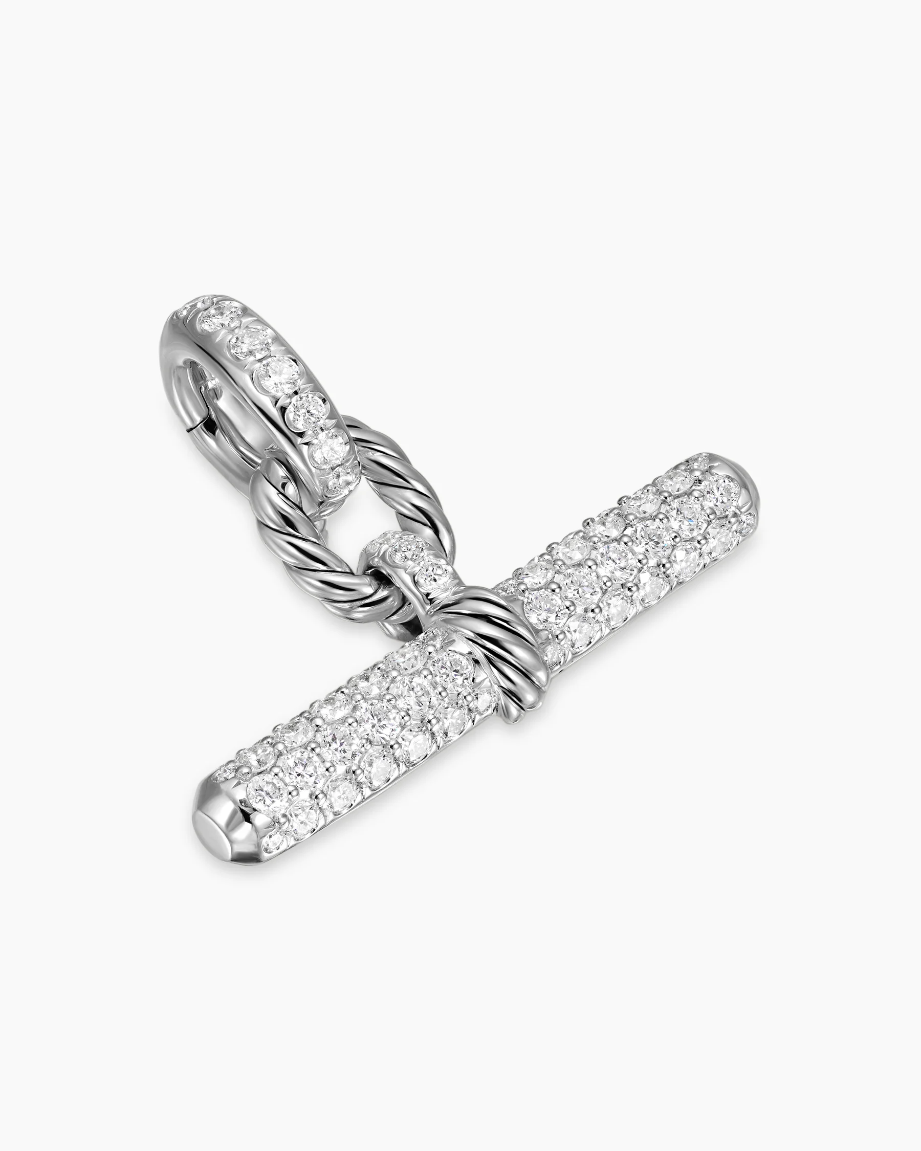 DY Madison® Toggle Pendant in Sterling Silver with Diamonds, 20.2mm 3 DY Madison® Toggle Pendant in Sterling Silver with Diamonds, 20.2mm
