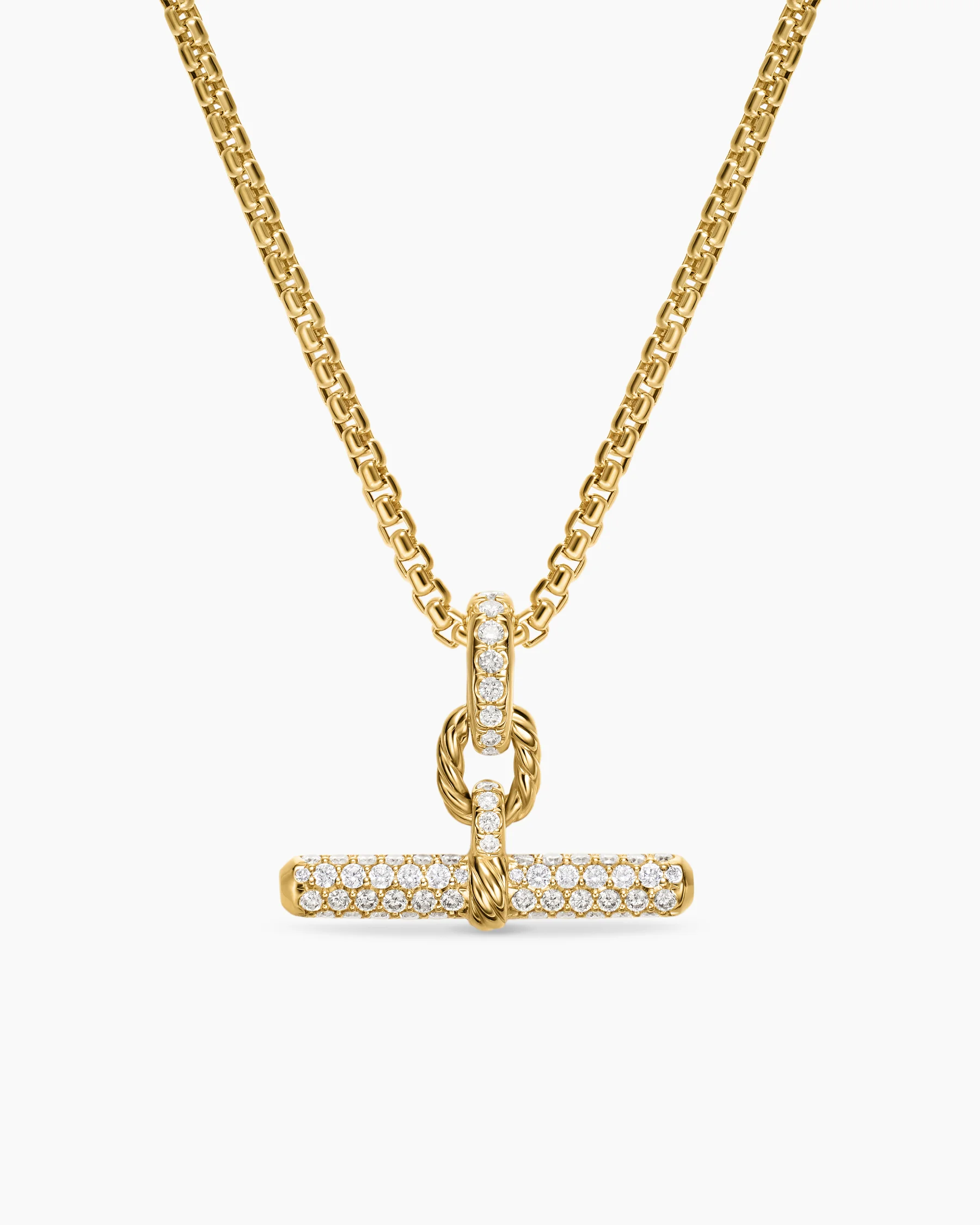 DY Madison® Toggle Pendant in Sterling Silver with Diamonds, 20.2mm 6 DY Madison® Toggle Pendant in Sterling Silver with Diamonds, 20.2mm