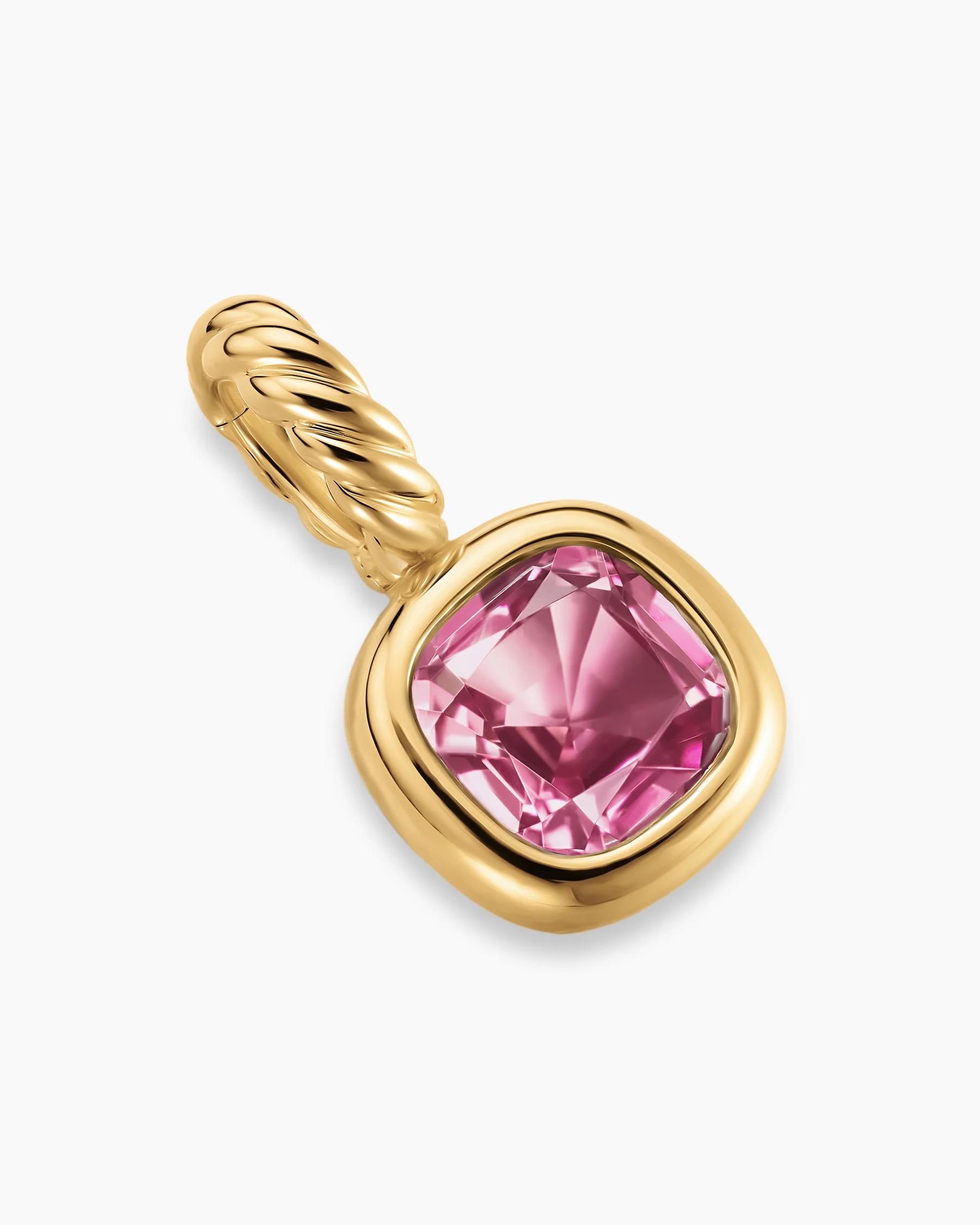 Mini Cushion Cut Amulet in 18K Yellow Gold with Citrine, 5.5mm 13 Mini Cushion Cut Amulet in 18K Yellow Gold with Citrine, 5.5mm