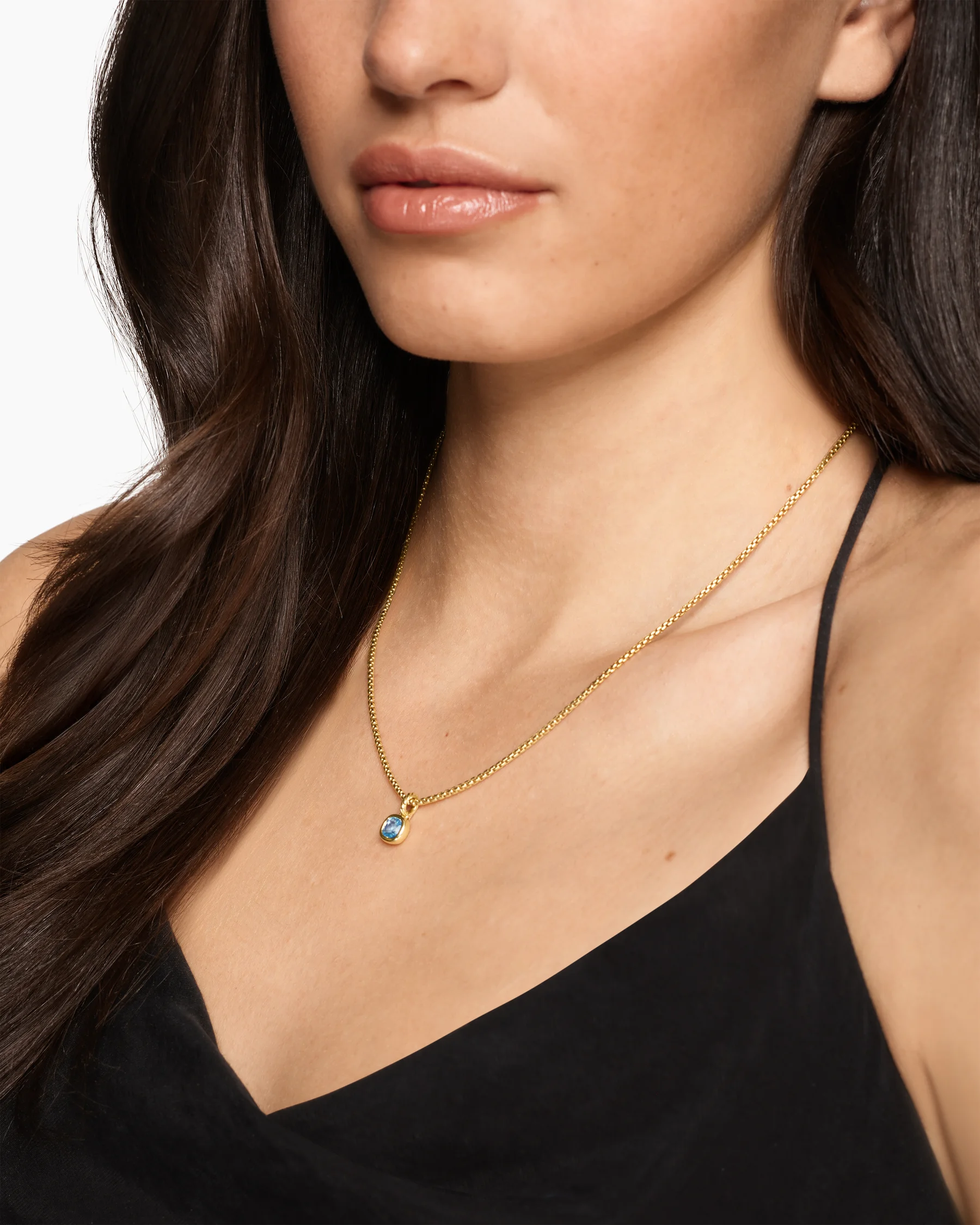 Mini Cushion Cut Amulet in 18K Yellow Gold with Citrine, 5.5mm 17 Mini Cushion Cut Amulet in 18K Yellow Gold with Citrine, 5.5mm