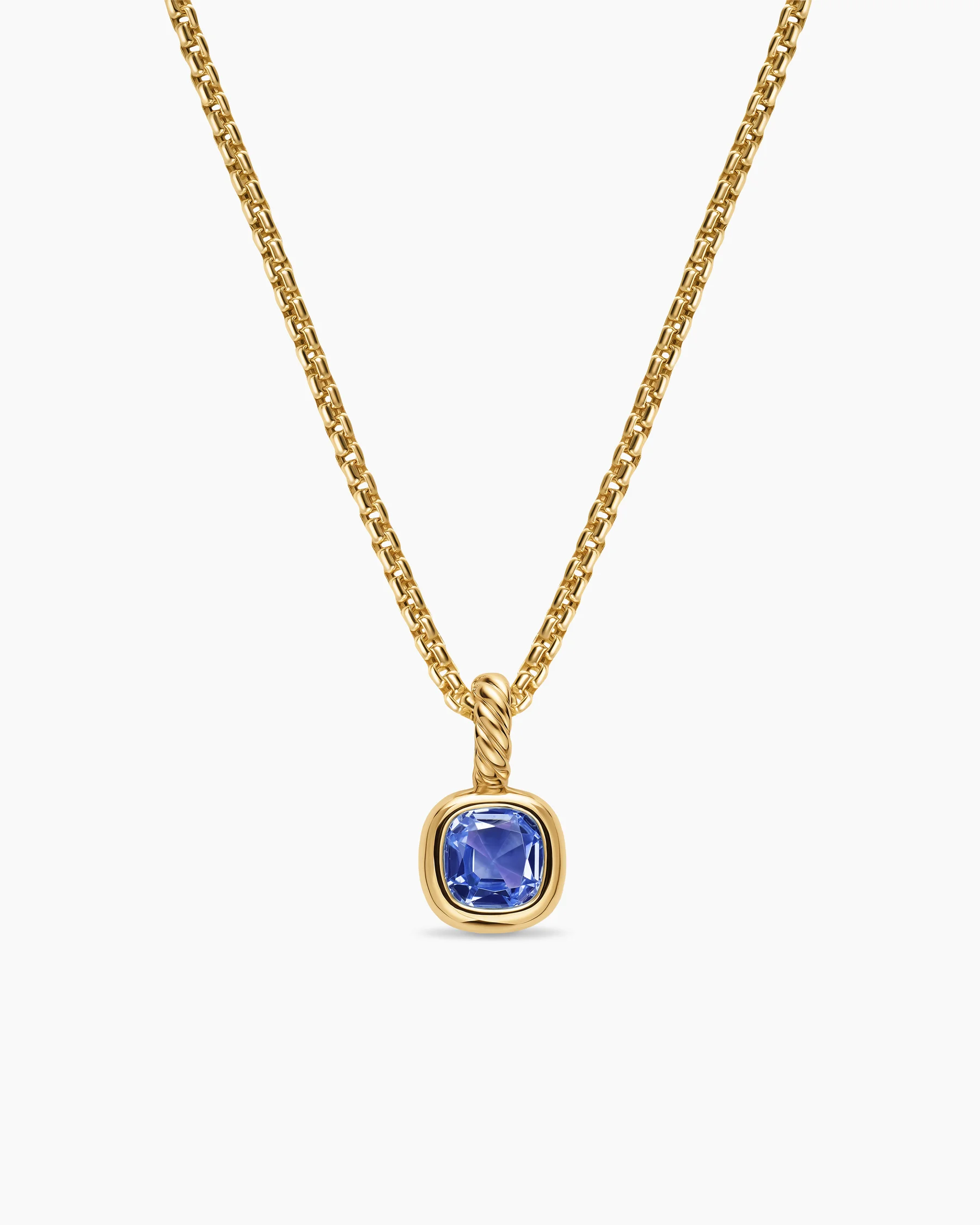 Mini Cushion Cut Amulet in 18K Yellow Gold with Citrine, 5.5mm 21 Mini Cushion Cut Amulet in 18K Yellow Gold with Citrine, 5.5mm