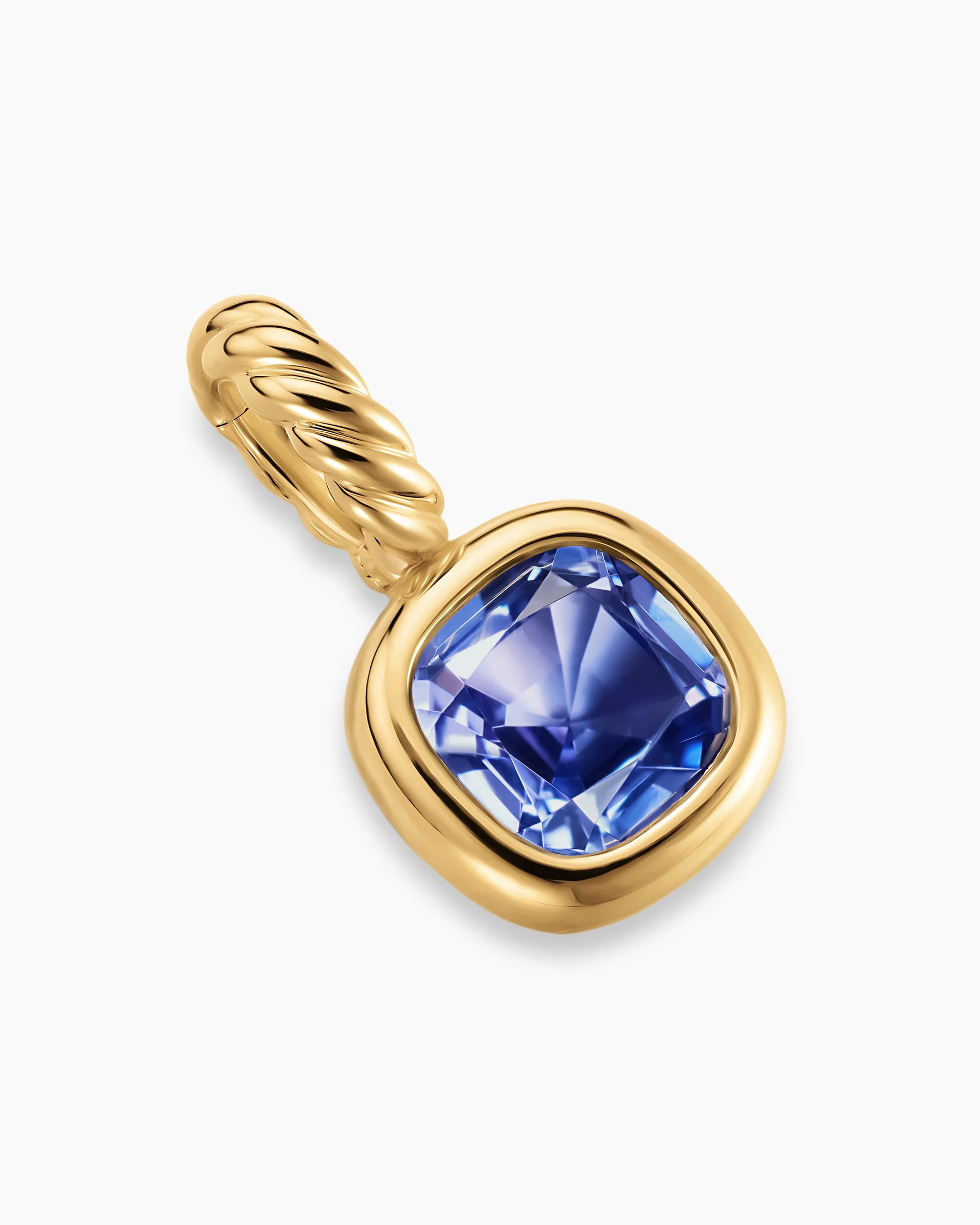 Mini Cushion Cut Amulet in 18K Yellow Gold with Citrine, 5.5mm 23 Mini Cushion Cut Amulet in 18K Yellow Gold with Citrine, 5.5mm