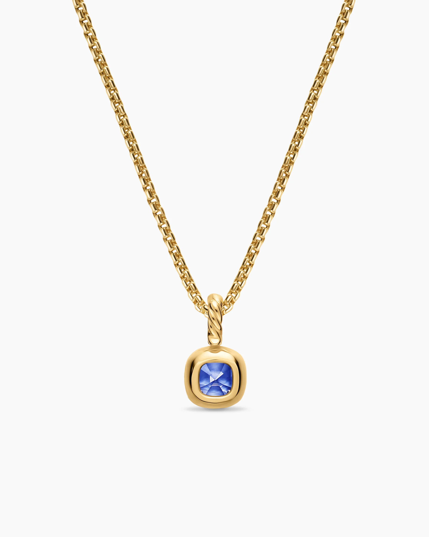 Mini Cushion Cut Amulet in 18K Yellow Gold with Citrine, 5.5mm 24 Mini Cushion Cut Amulet in 18K Yellow Gold with Citrine, 5.5mm