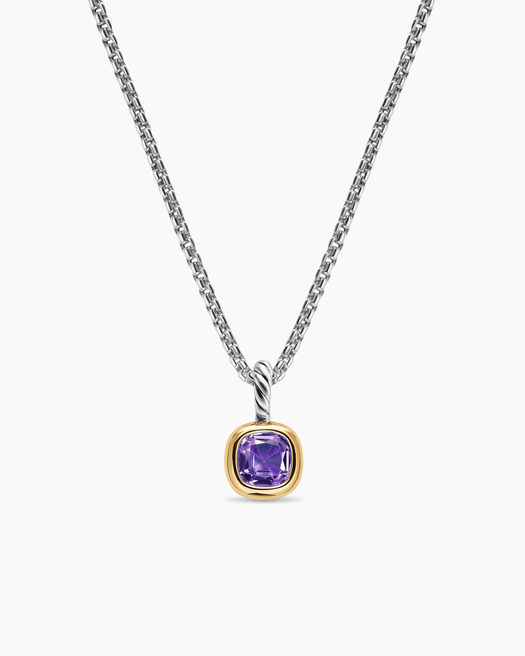 Mini Cushion Cut Amulet in 18K Yellow Gold with Citrine, 5.5mm 26 Mini Cushion Cut Amulet in 18K Yellow Gold with Citrine, 5.5mm