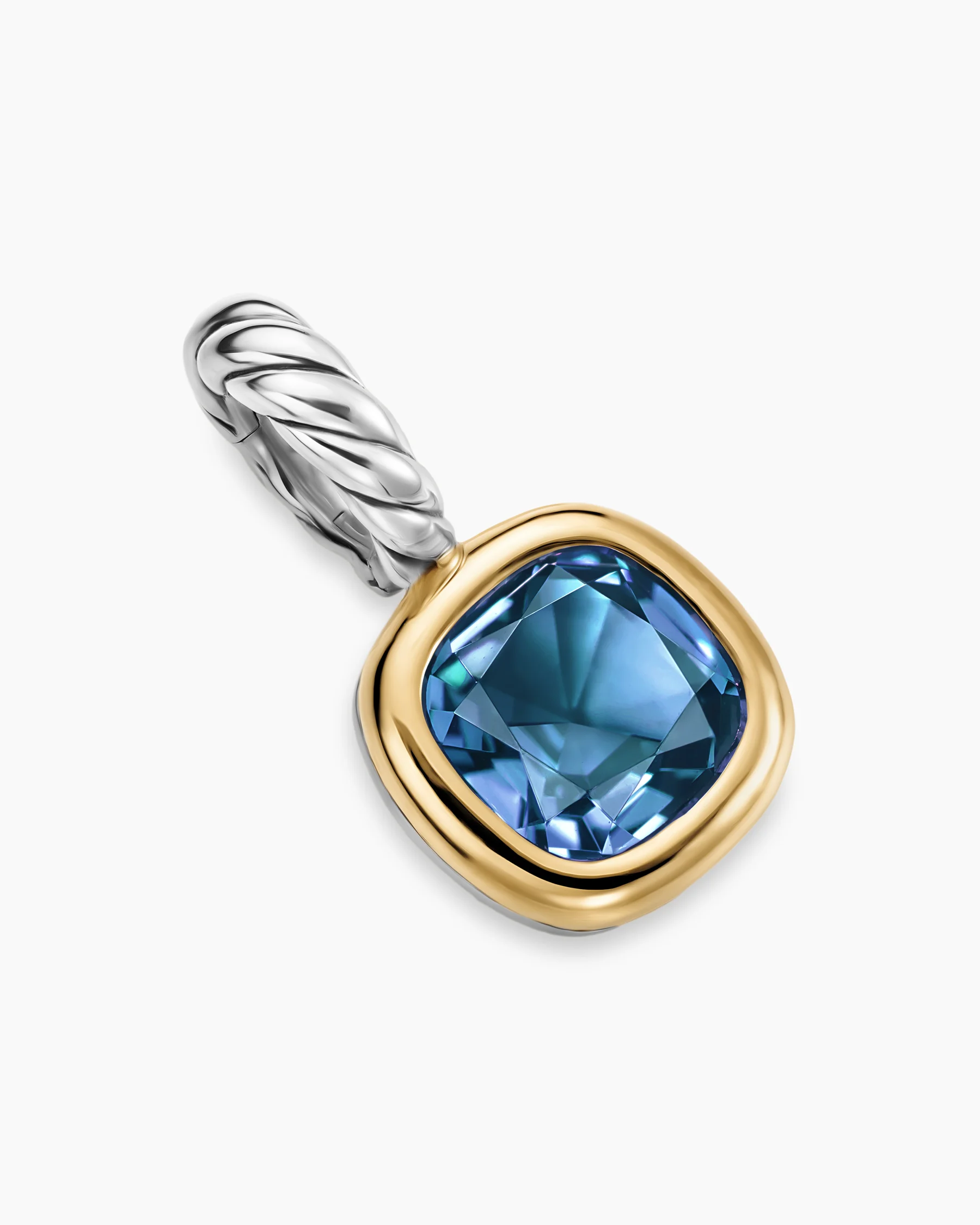 Mini Cushion Cut Amulet in 18K Yellow Gold with Citrine, 5.5mm 38 Mini Cushion Cut Amulet in 18K Yellow Gold with Citrine, 5.5mm