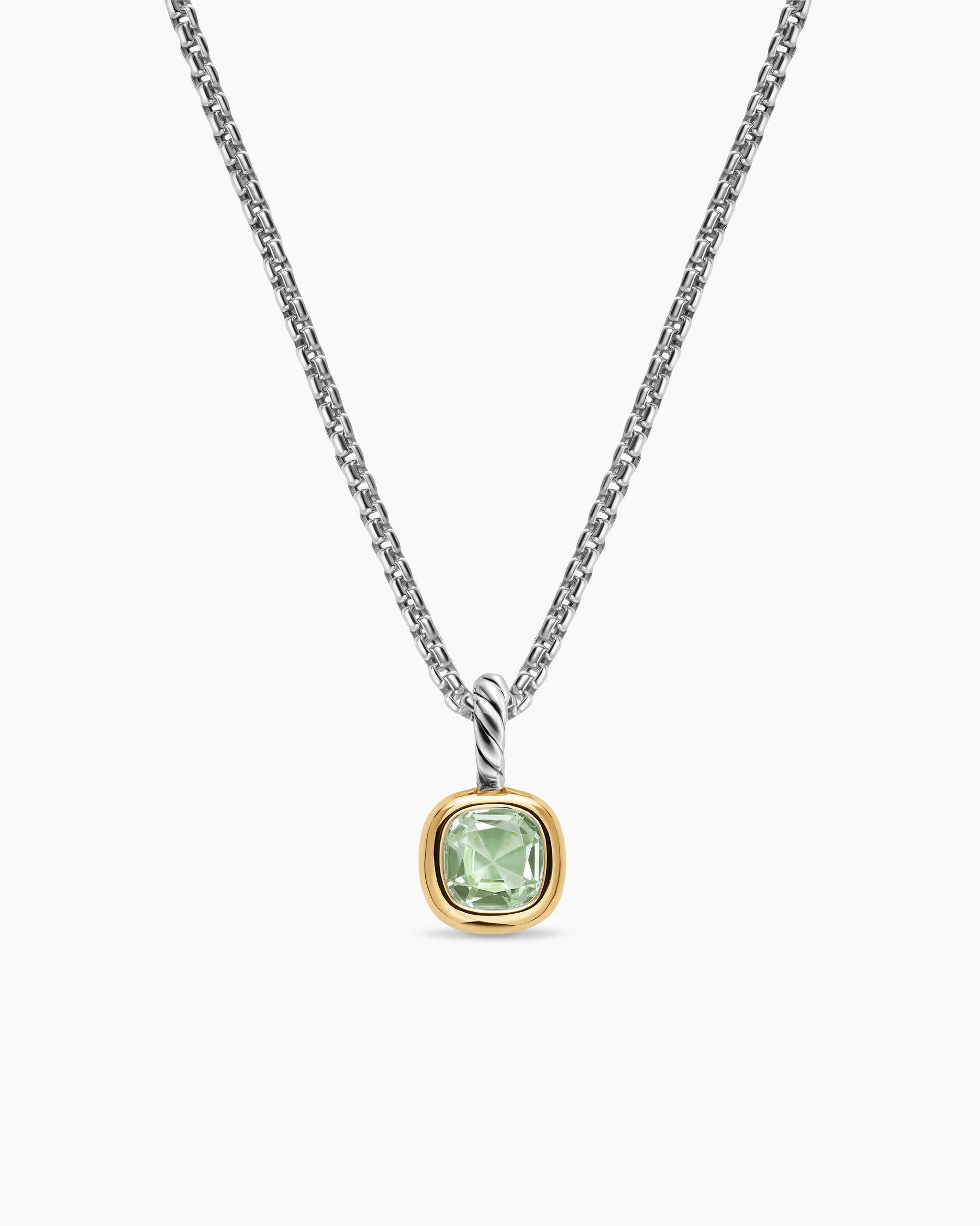 Mini Cushion Cut Amulet in 18K Yellow Gold with Citrine, 5.5mm 41 Mini Cushion Cut Amulet in 18K Yellow Gold with Citrine, 5.5mm