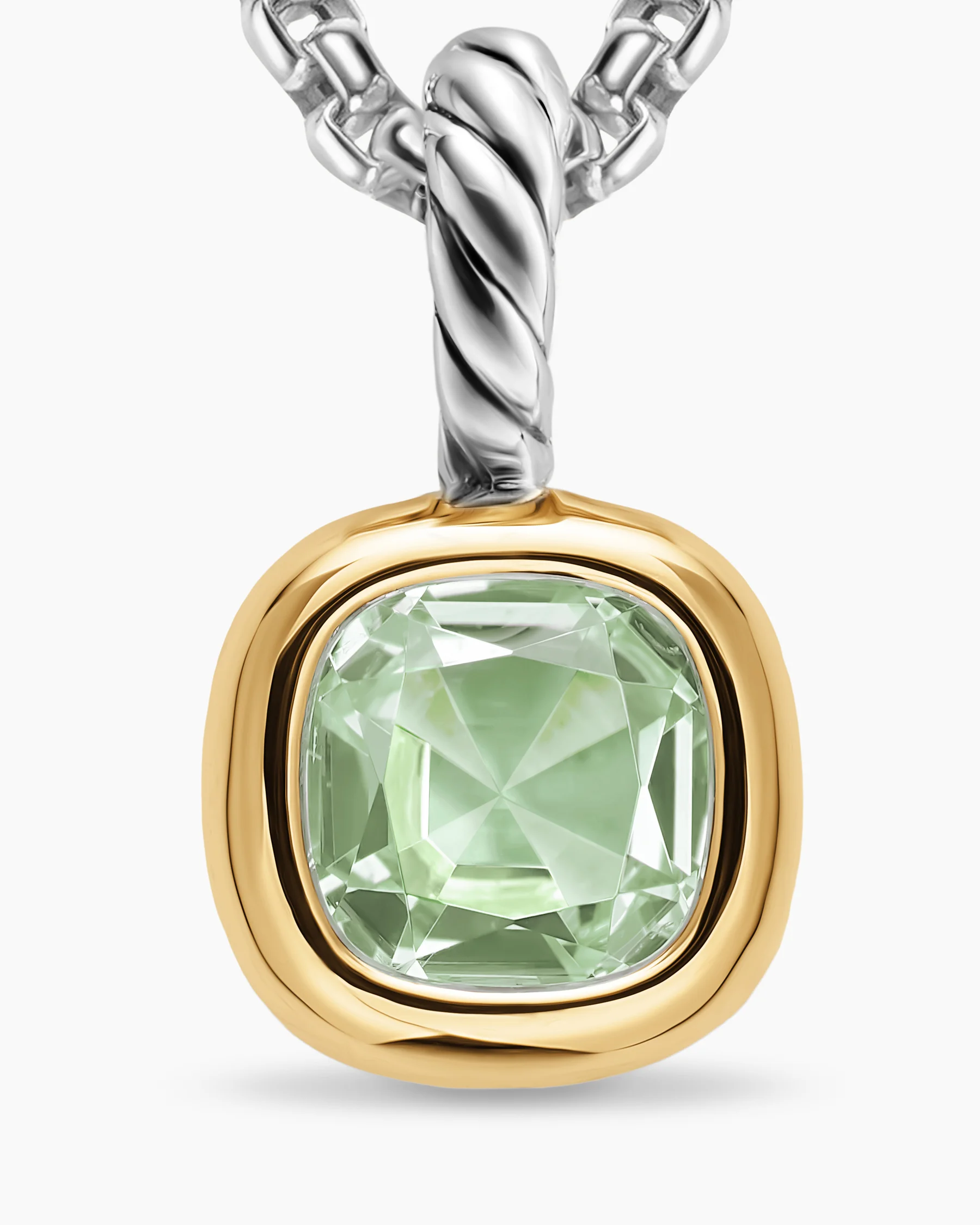 Mini Cushion Cut Amulet in 18K Yellow Gold with Citrine, 5.5mm 45 Mini Cushion Cut Amulet in 18K Yellow Gold with Citrine, 5.5mm