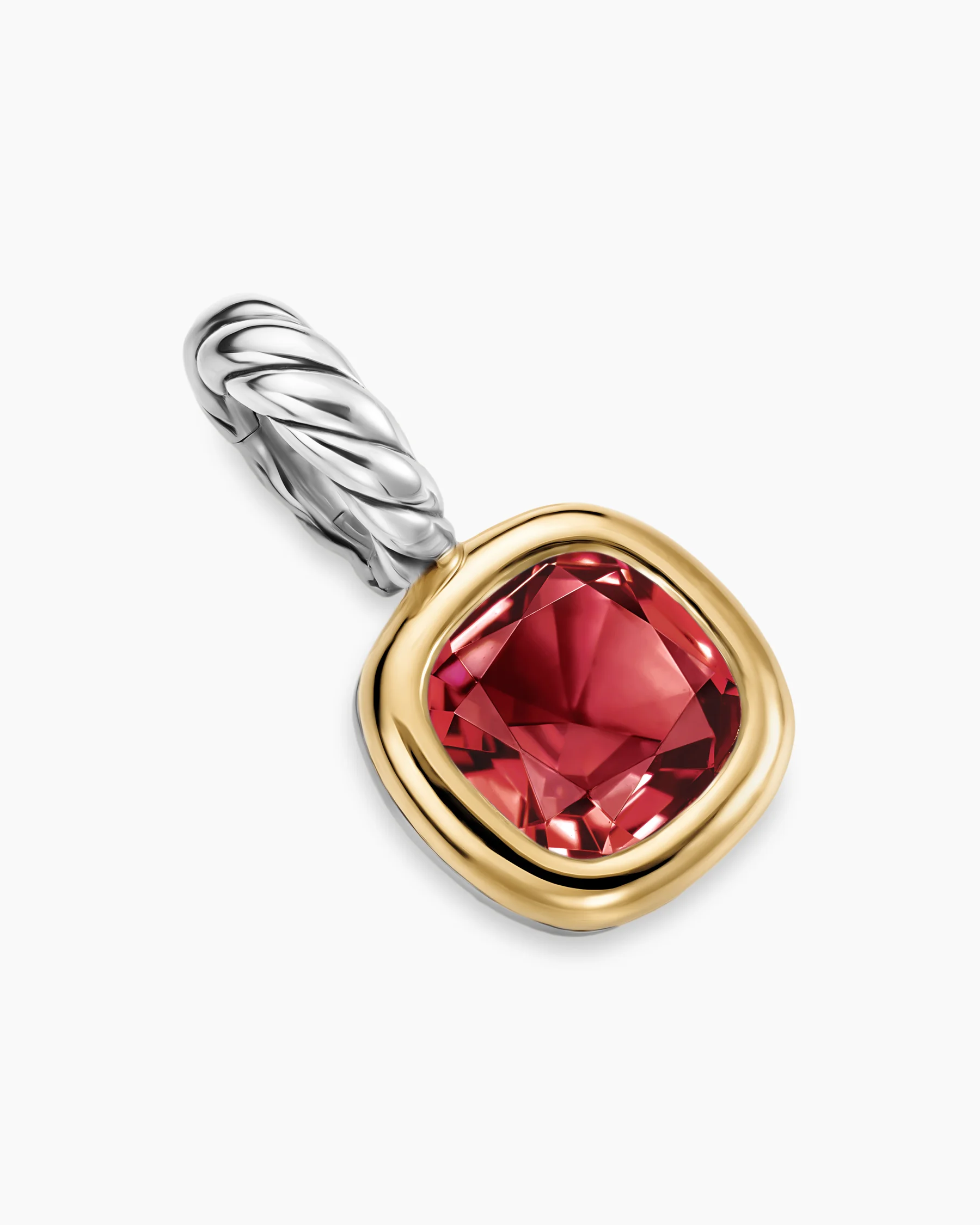 Mini Cushion Cut Amulet in 18K Yellow Gold with Citrine, 5.5mm 48 Mini Cushion Cut Amulet in 18K Yellow Gold with Citrine, 5.5mm