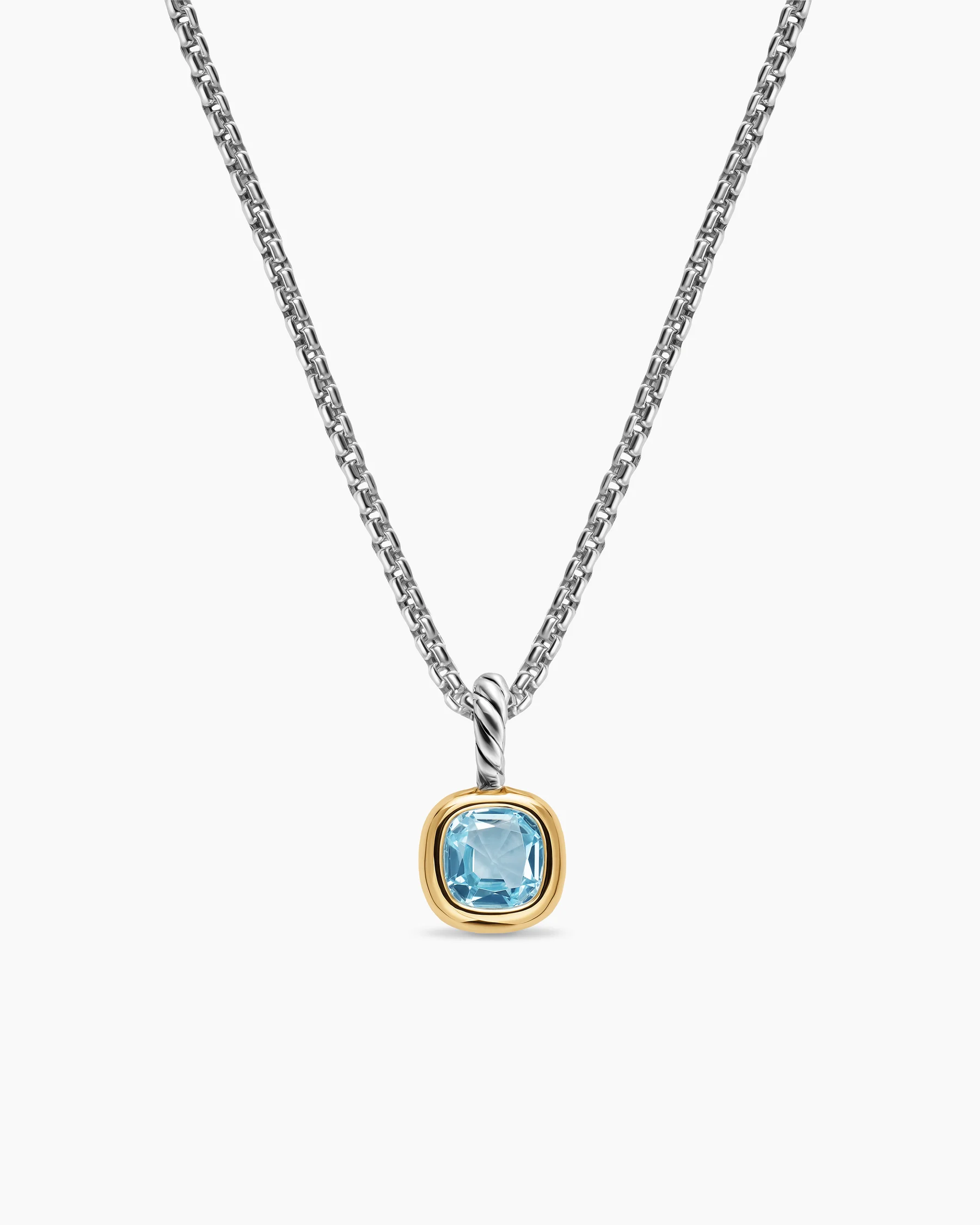 Mini Cushion Cut Amulet in 18K Yellow Gold with Citrine, 5.5mm 51 Mini Cushion Cut Amulet in 18K Yellow Gold with Citrine, 5.5mm