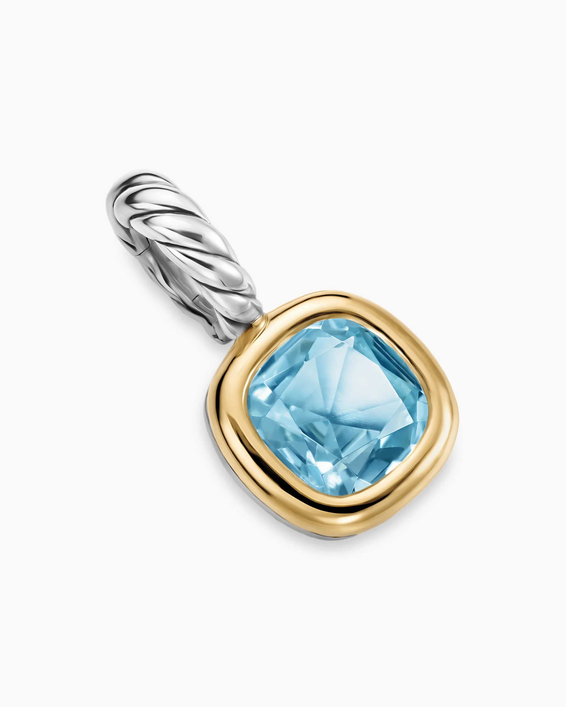 Mini Cushion Cut Amulet in 18K Yellow Gold with Citrine, 5.5mm 53 Mini Cushion Cut Amulet in 18K Yellow Gold with Citrine, 5.5mm
