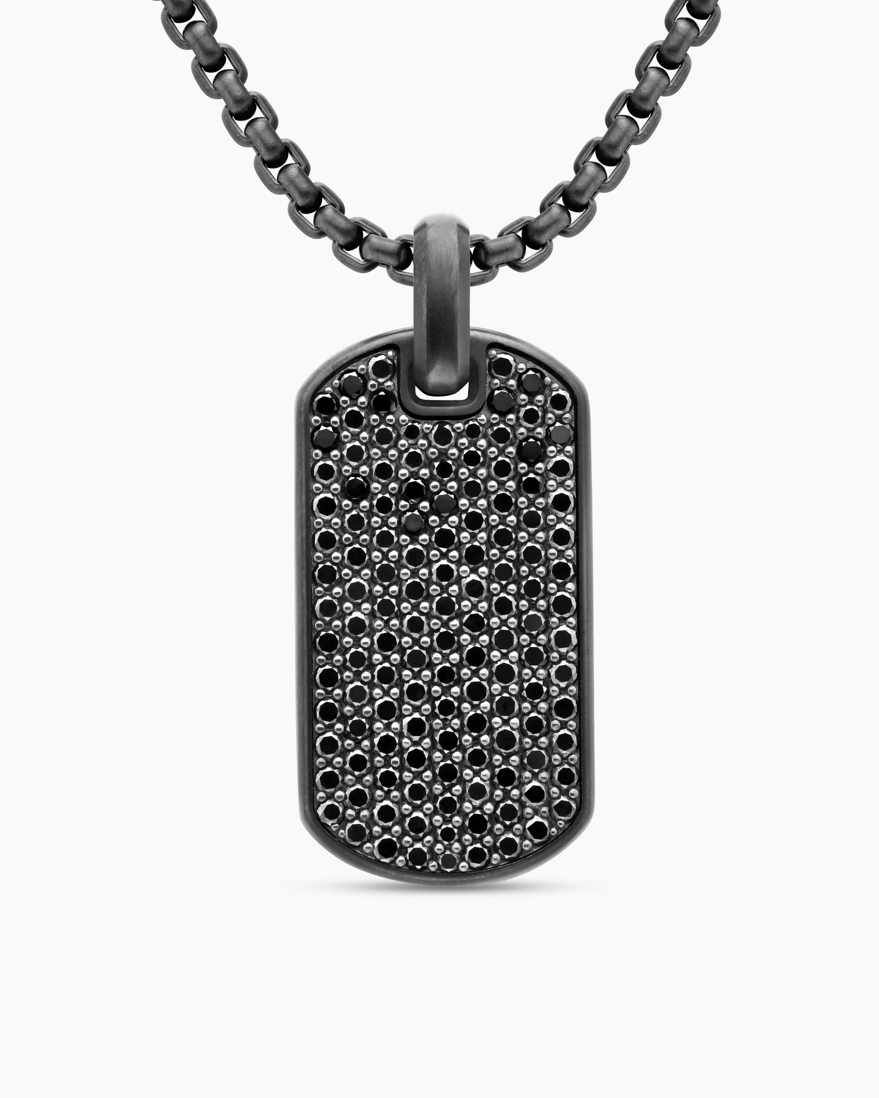 Chevron Tag in 18K Yellow Gold with Diamonds, 35mm 113 Chevron Tag in 18K Yellow Gold with Diamonds, 35mm