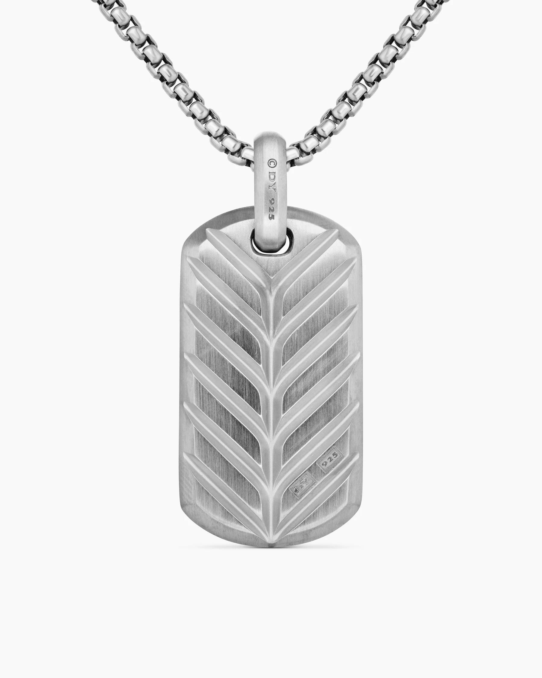 Chevron Tag in 18K Yellow Gold with Diamonds, 35mm 28 Chevron Tag in 18K Yellow Gold with Diamonds, 35mm