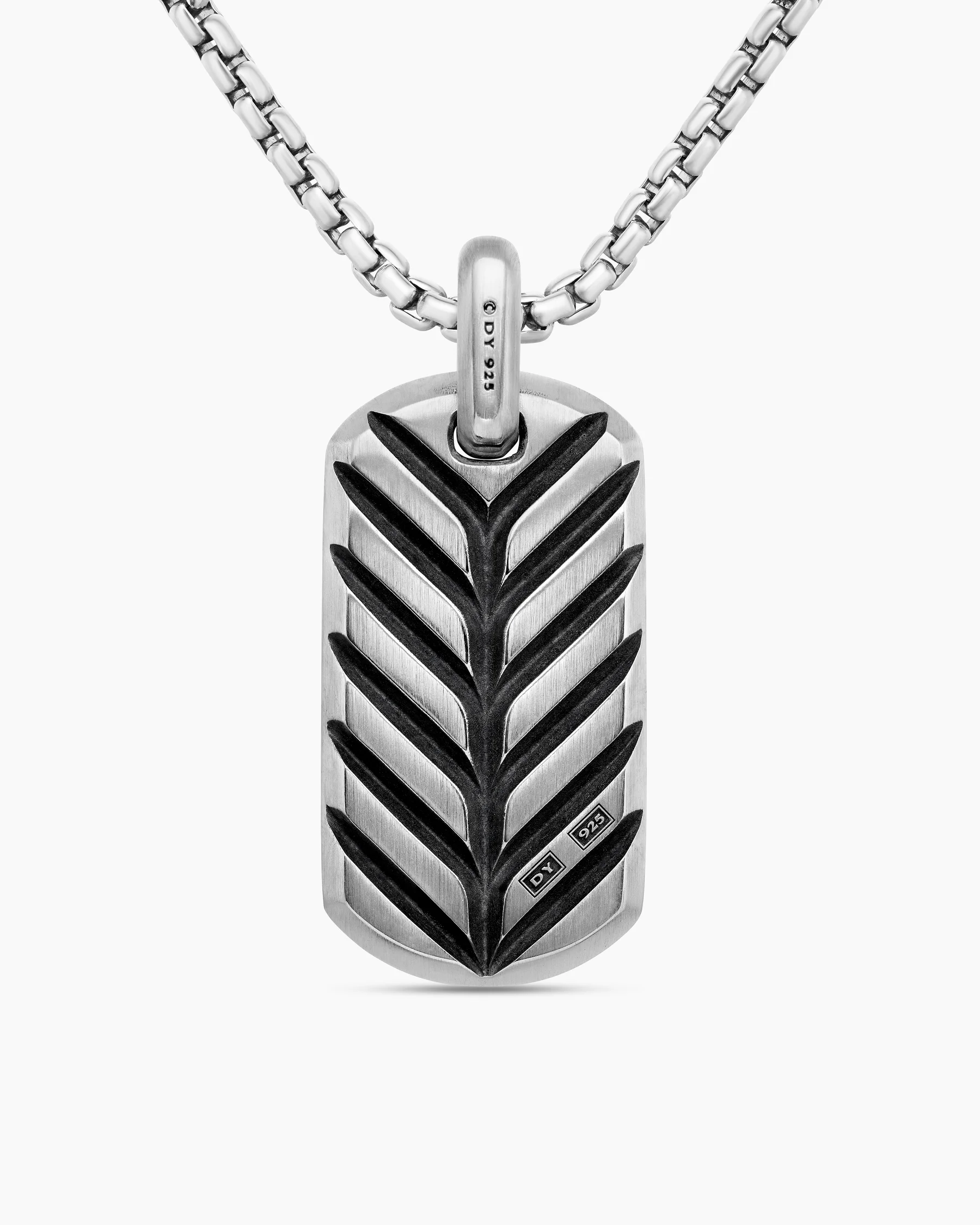 Chevron Tag in 18K Yellow Gold with Diamonds, 35mm 36 Chevron Tag in 18K Yellow Gold with Diamonds, 35mm