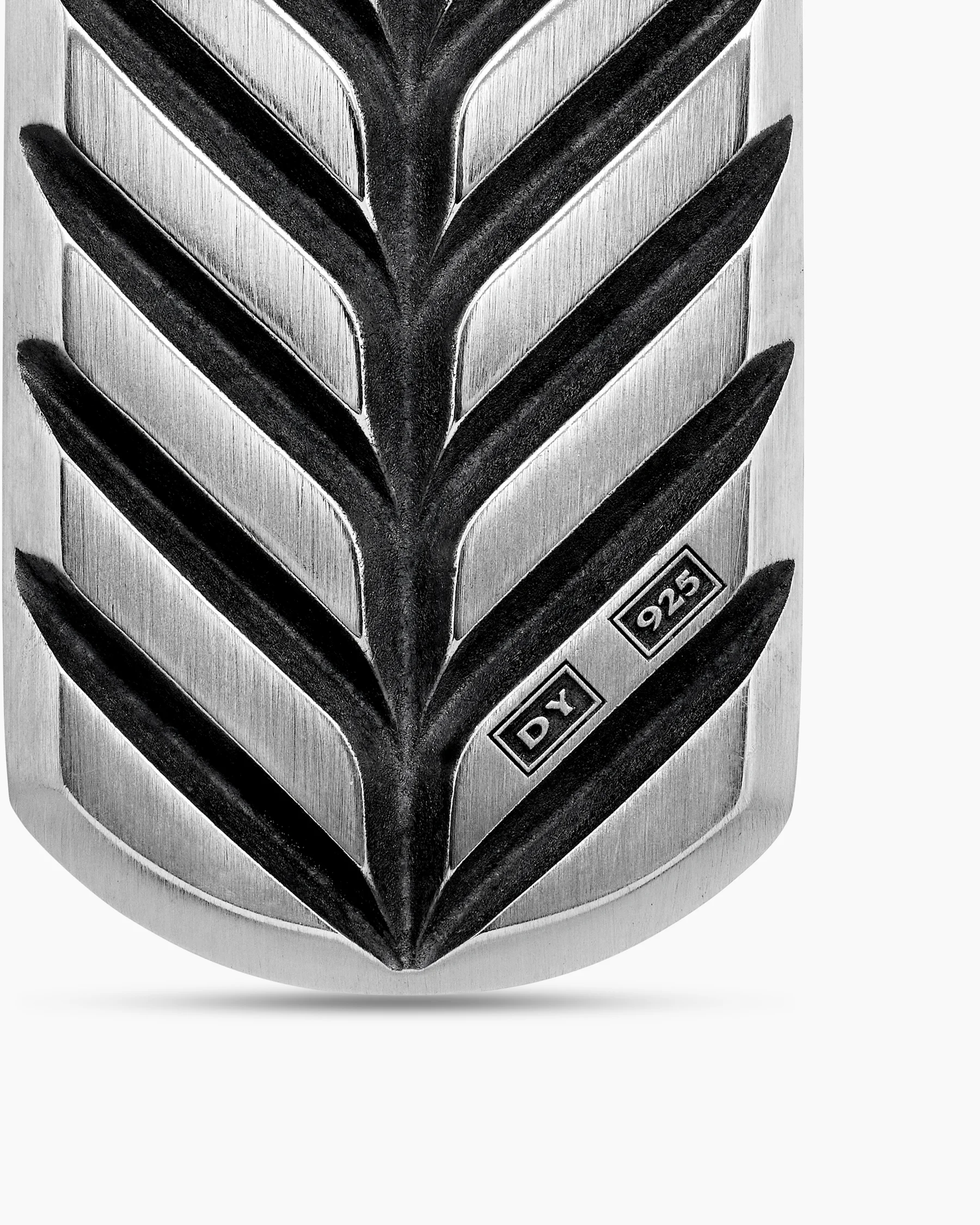 Chevron Tag in 18K Yellow Gold with Diamonds, 35mm 38 Chevron Tag in 18K Yellow Gold with Diamonds, 35mm