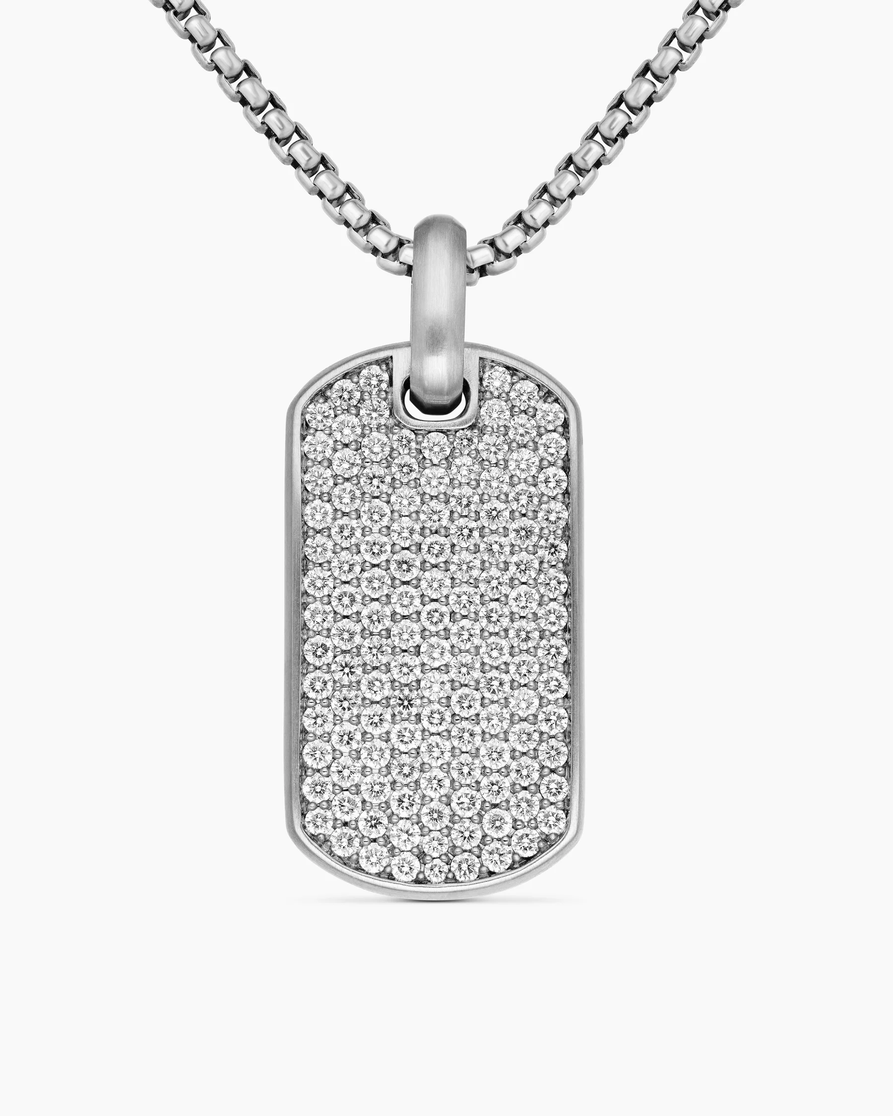 Chevron Tag in 18K Yellow Gold with Diamonds, 35mm 49 Chevron Tag in 18K Yellow Gold with Diamonds, 35mm