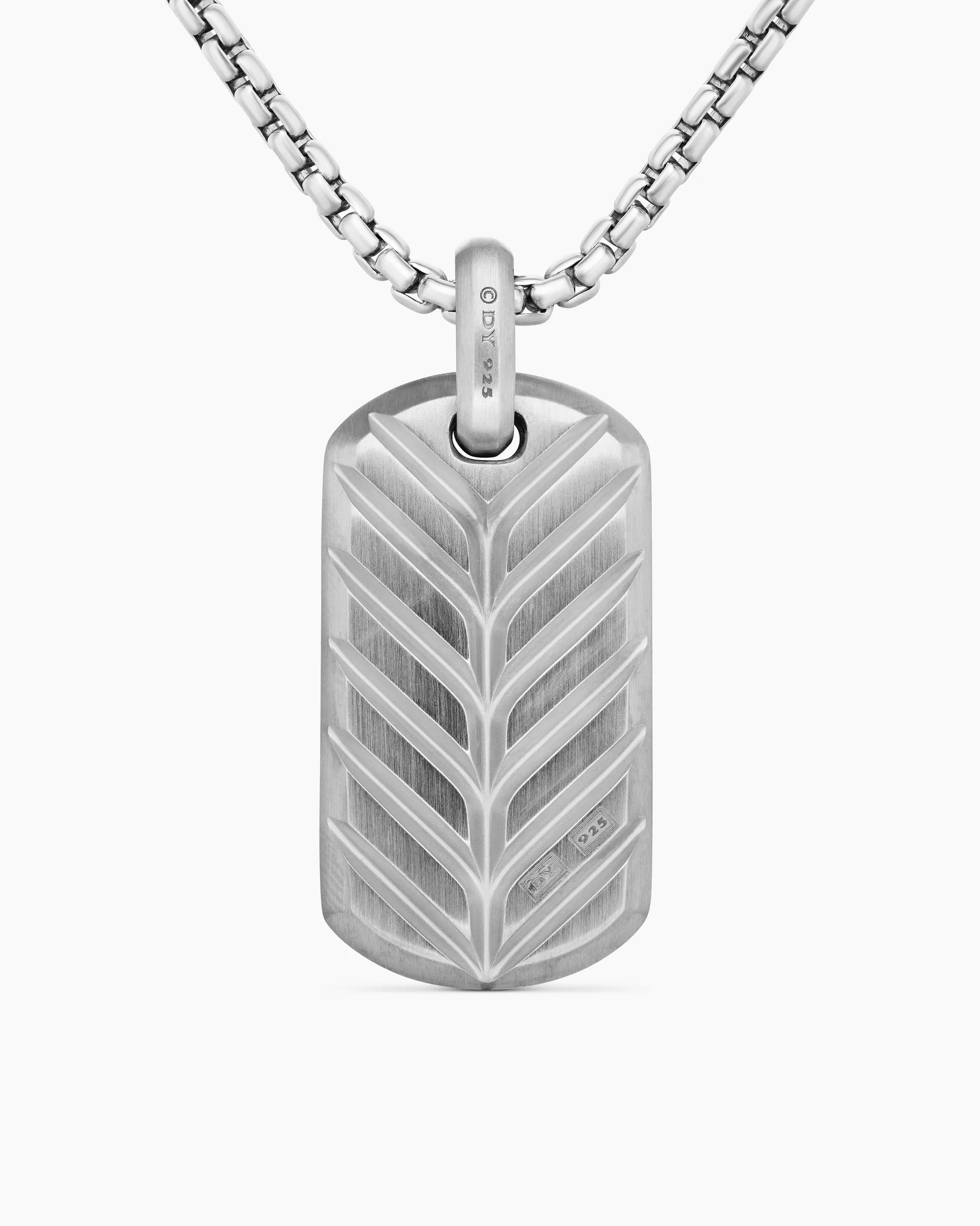 Chevron Tag in 18K Yellow Gold with Diamonds, 35mm 60 Chevron Tag in 18K Yellow Gold with Diamonds, 35mm