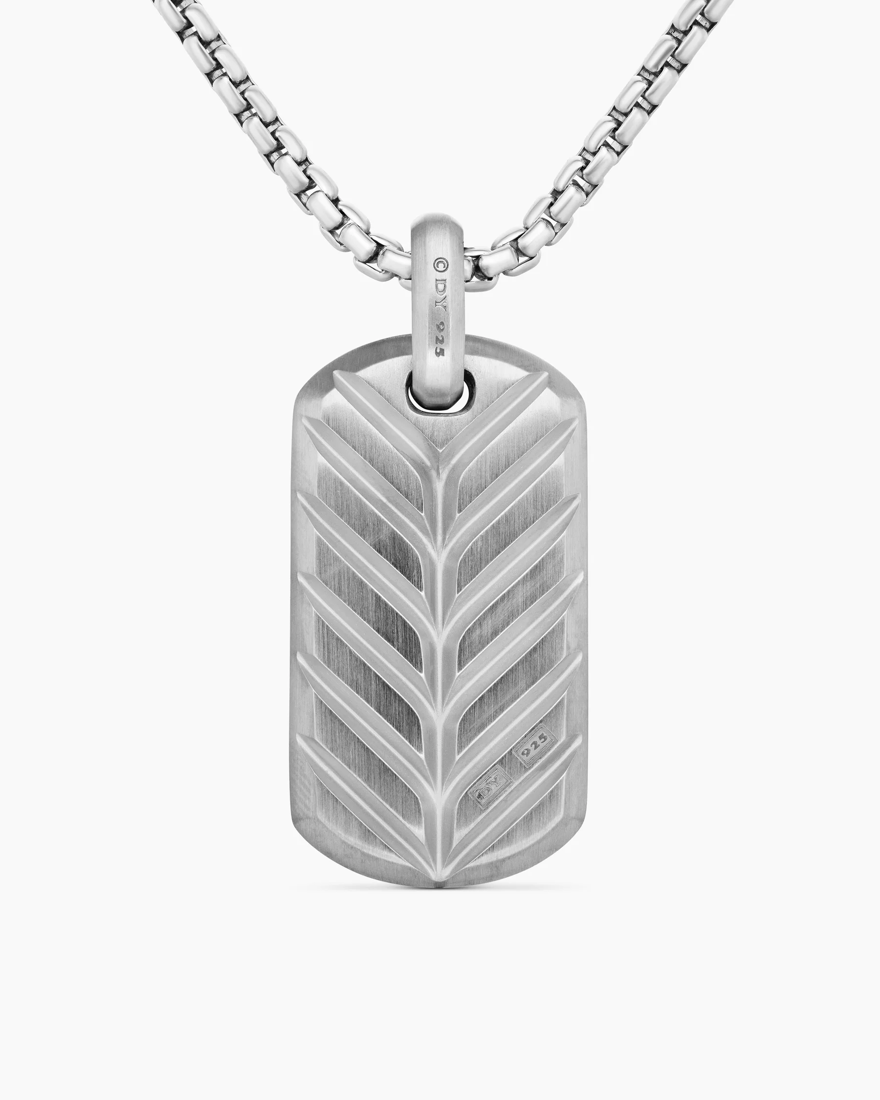 Chevron Tag in 18K Yellow Gold with Diamonds, 35mm 68 Chevron Tag in 18K Yellow Gold with Diamonds, 35mm