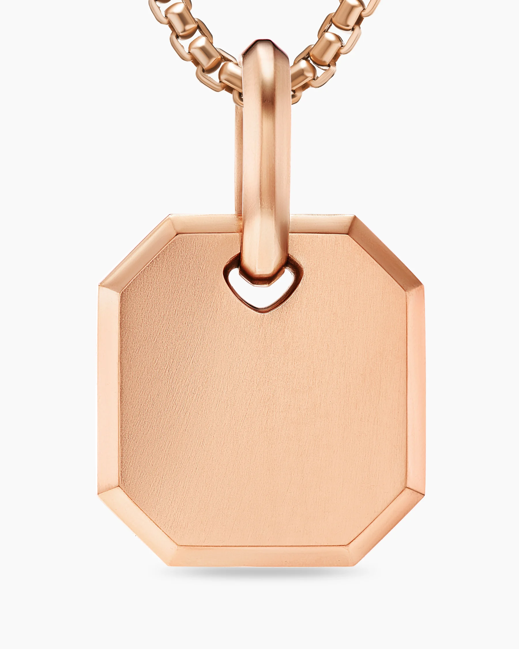 Octagonal Amulet in 18K Yellow Gold with Black Diamonds, 15mm 22 Octagonal Amulet in 18K Yellow Gold with Black Diamonds, 15mm
