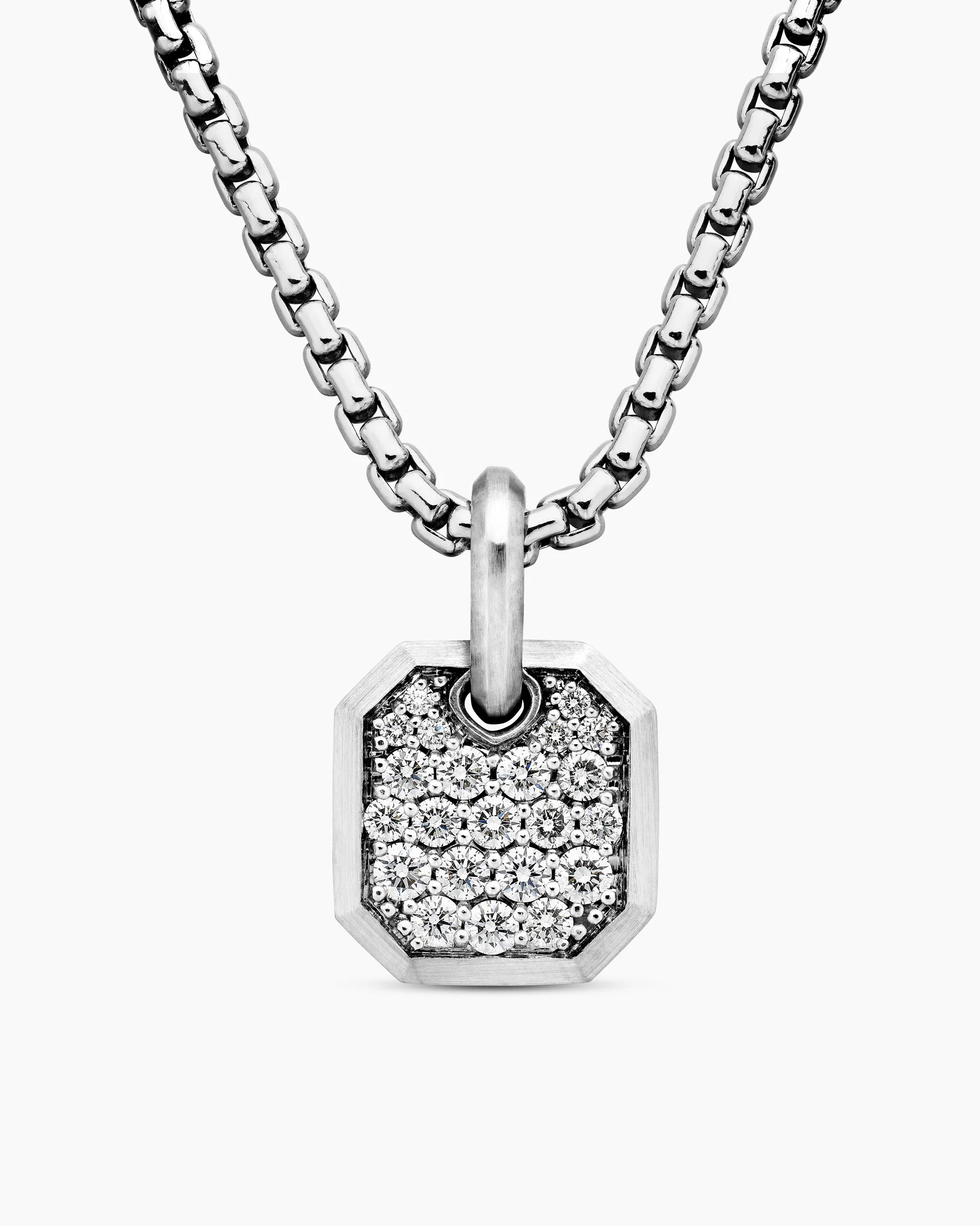 Octagonal Amulet in 18K Yellow Gold with Black Diamonds, 15mm 29 Octagonal Amulet in 18K Yellow Gold with Black Diamonds, 15mm