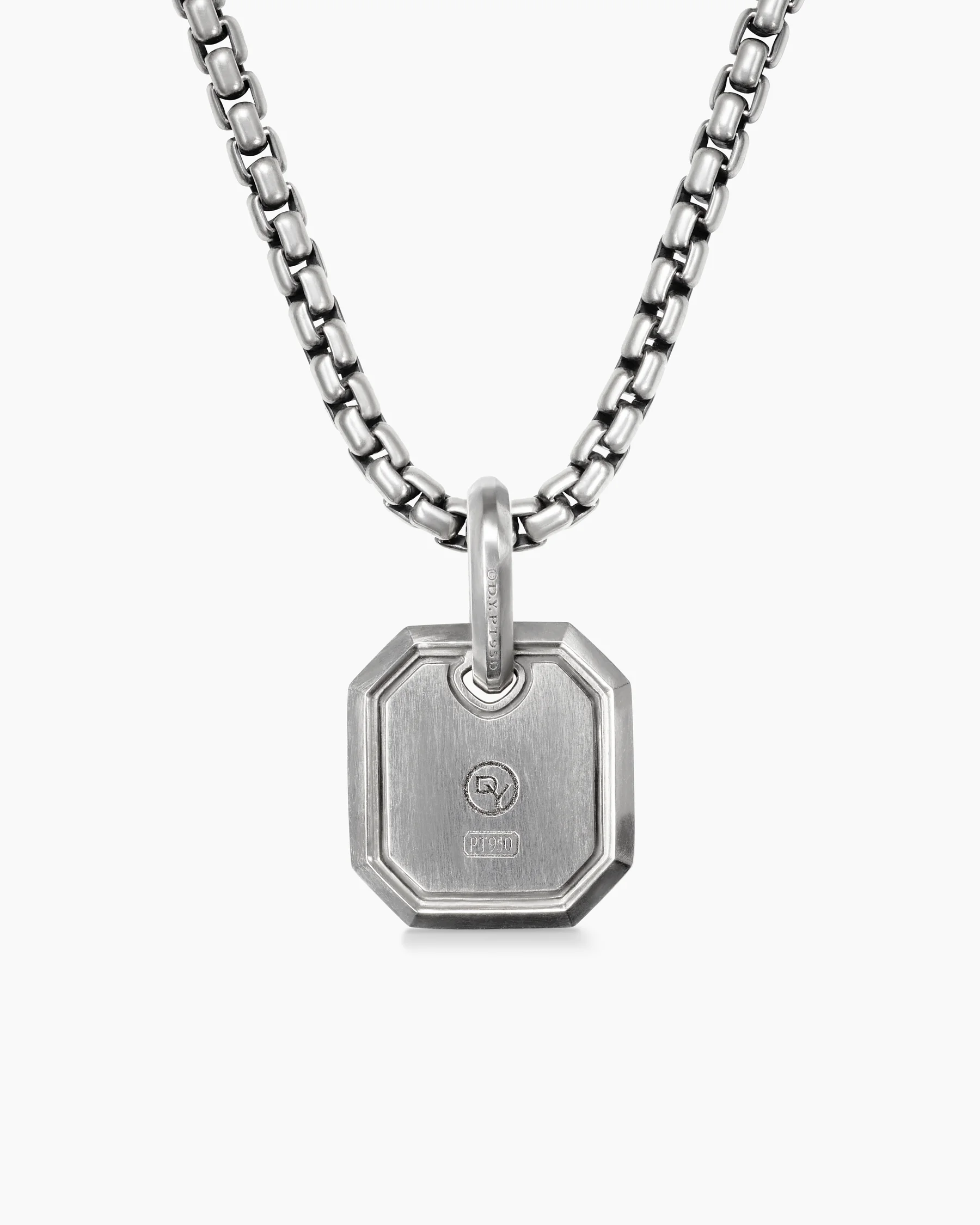 Octagonal Amulet in 18K Yellow Gold with Black Diamonds, 15mm 3 Octagonal Amulet in 18K Yellow Gold with Black Diamonds, 15mm