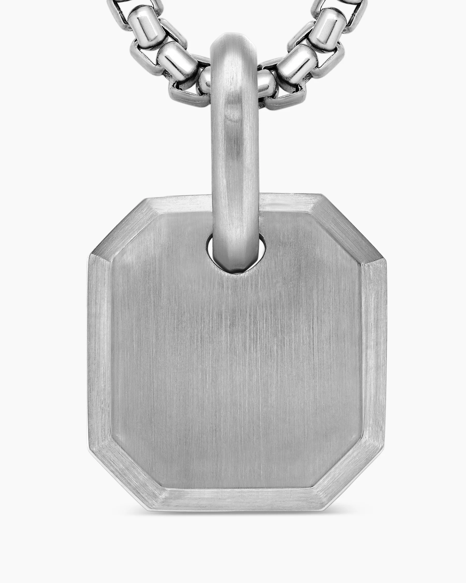 Octagonal Amulet in 18K Yellow Gold with Black Diamonds, 15mm 4 Octagonal Amulet in 18K Yellow Gold with Black Diamonds, 15mm