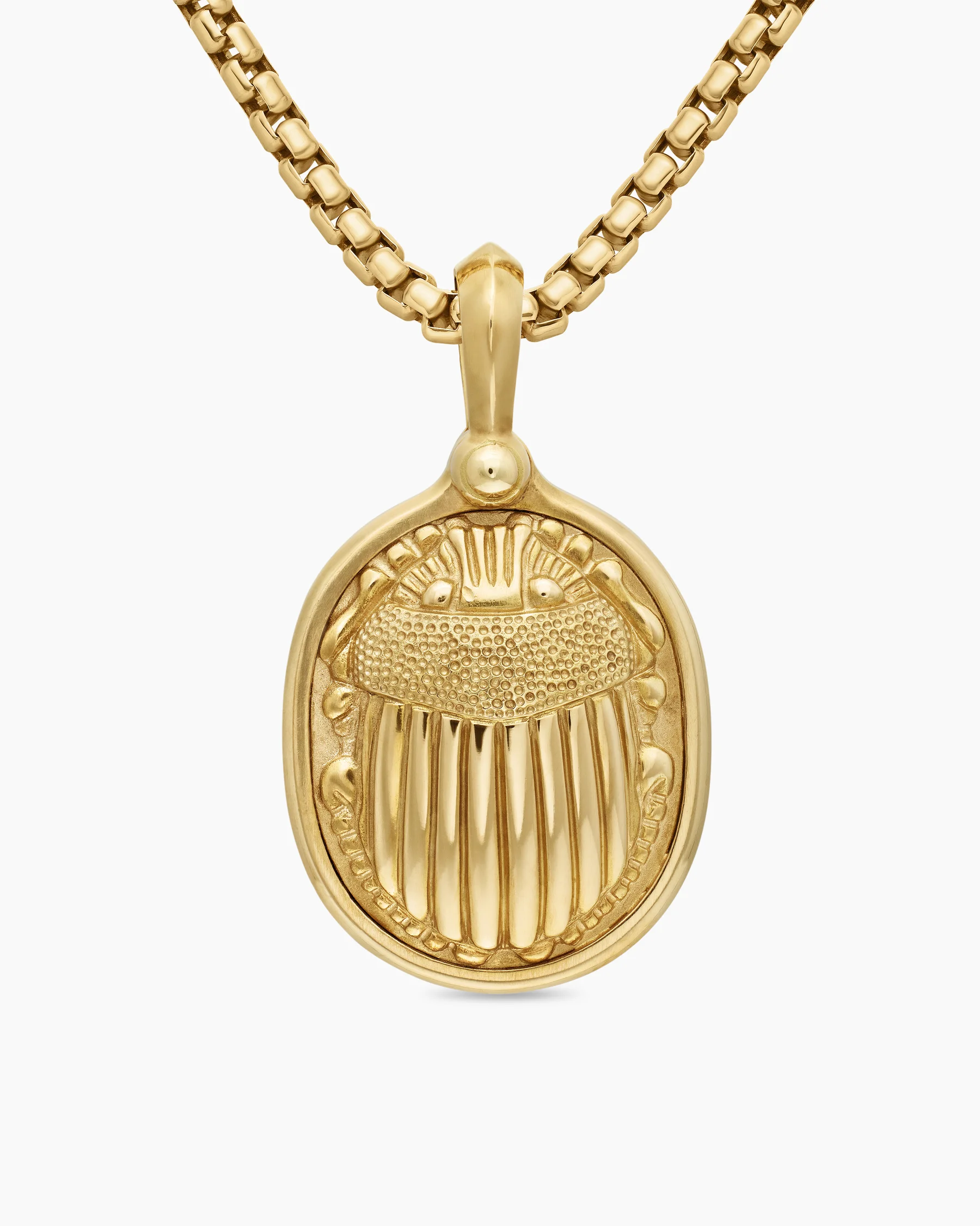 Petrvs® Scarab Amulet in 18K Yellow Gold, 24mm