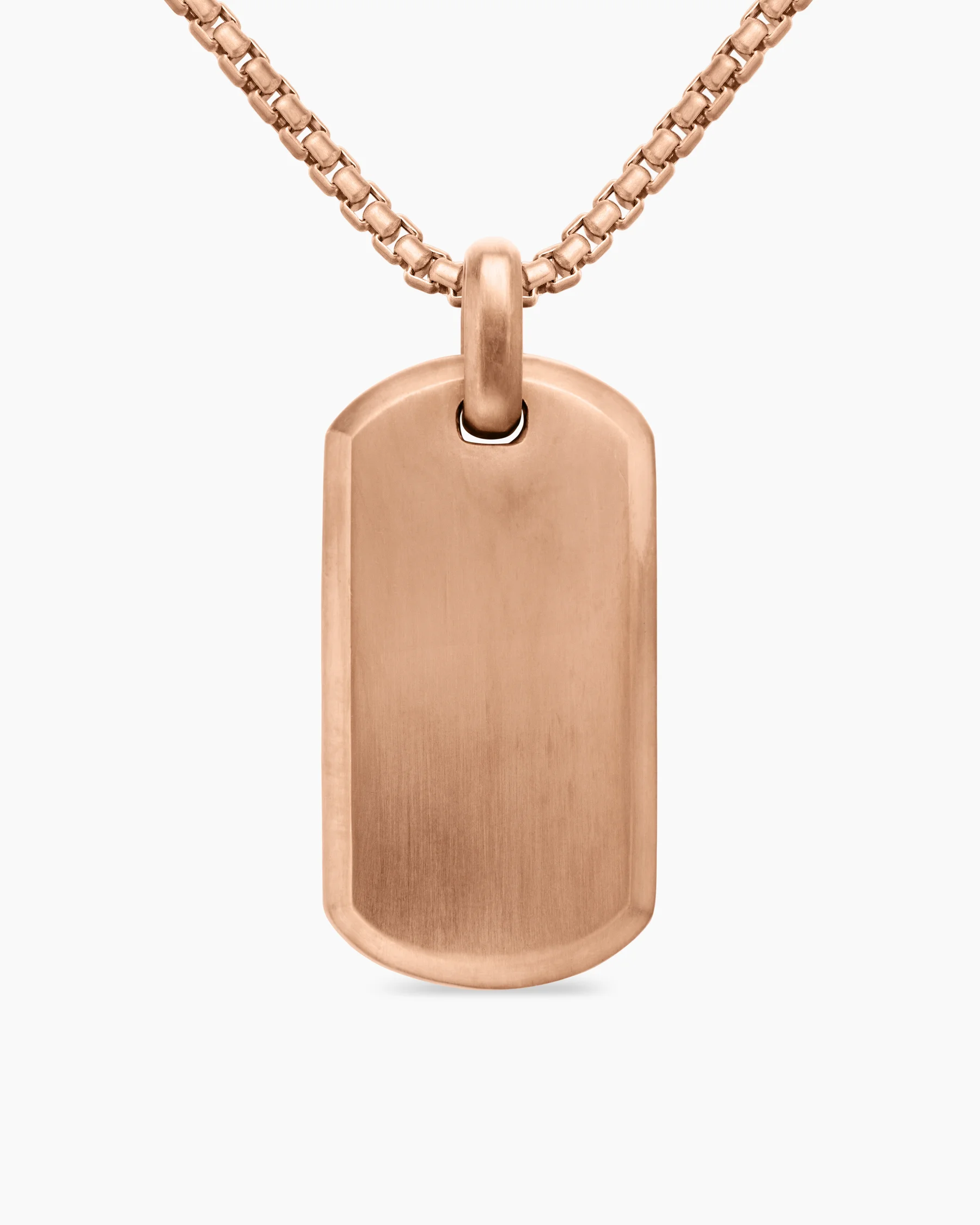 Chevron Tag in Sterling Silver, 35mm