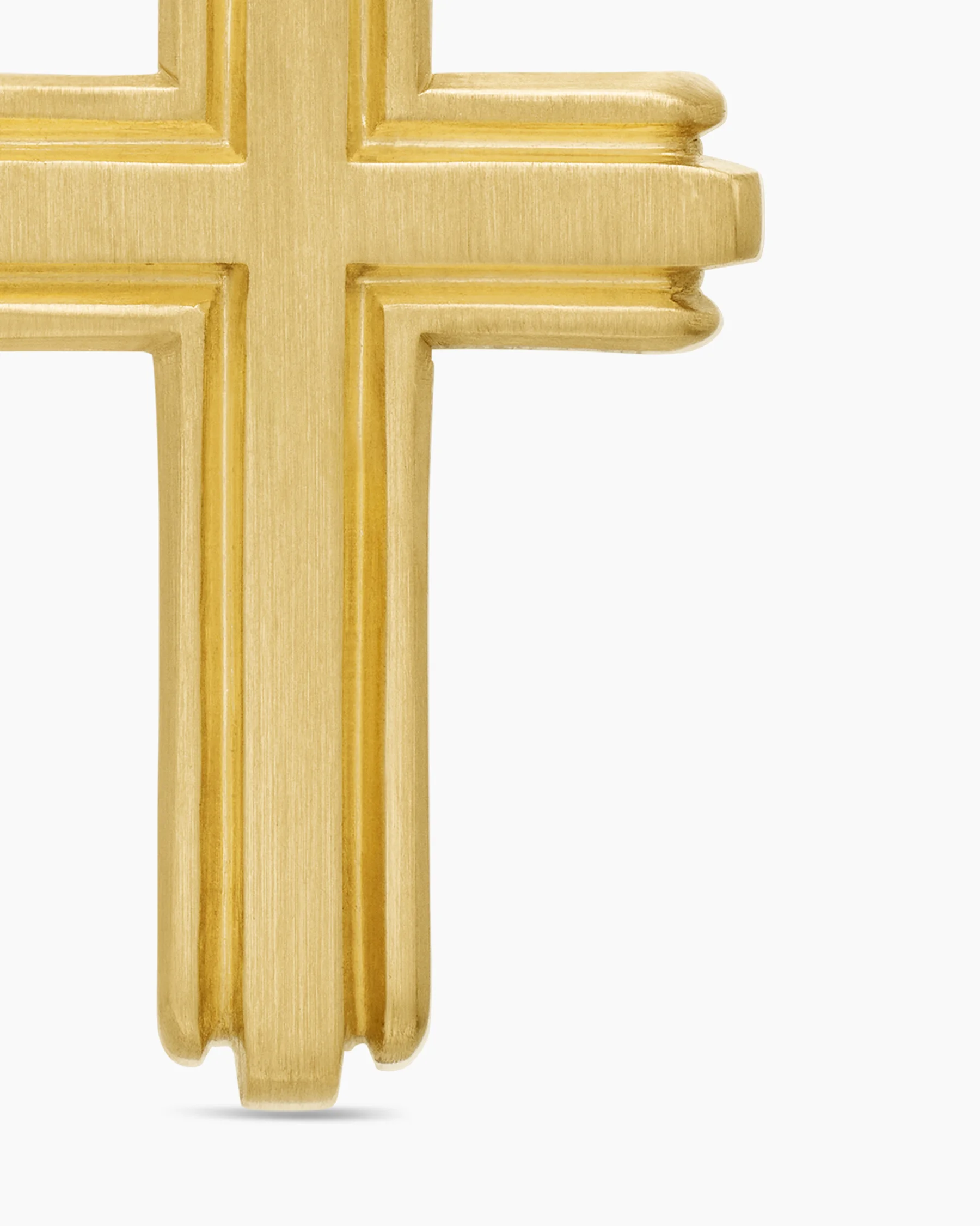 Deco Cross Pendant in Sterling Silver, 27mm 12 Deco Cross Pendant in Sterling Silver, 27mm