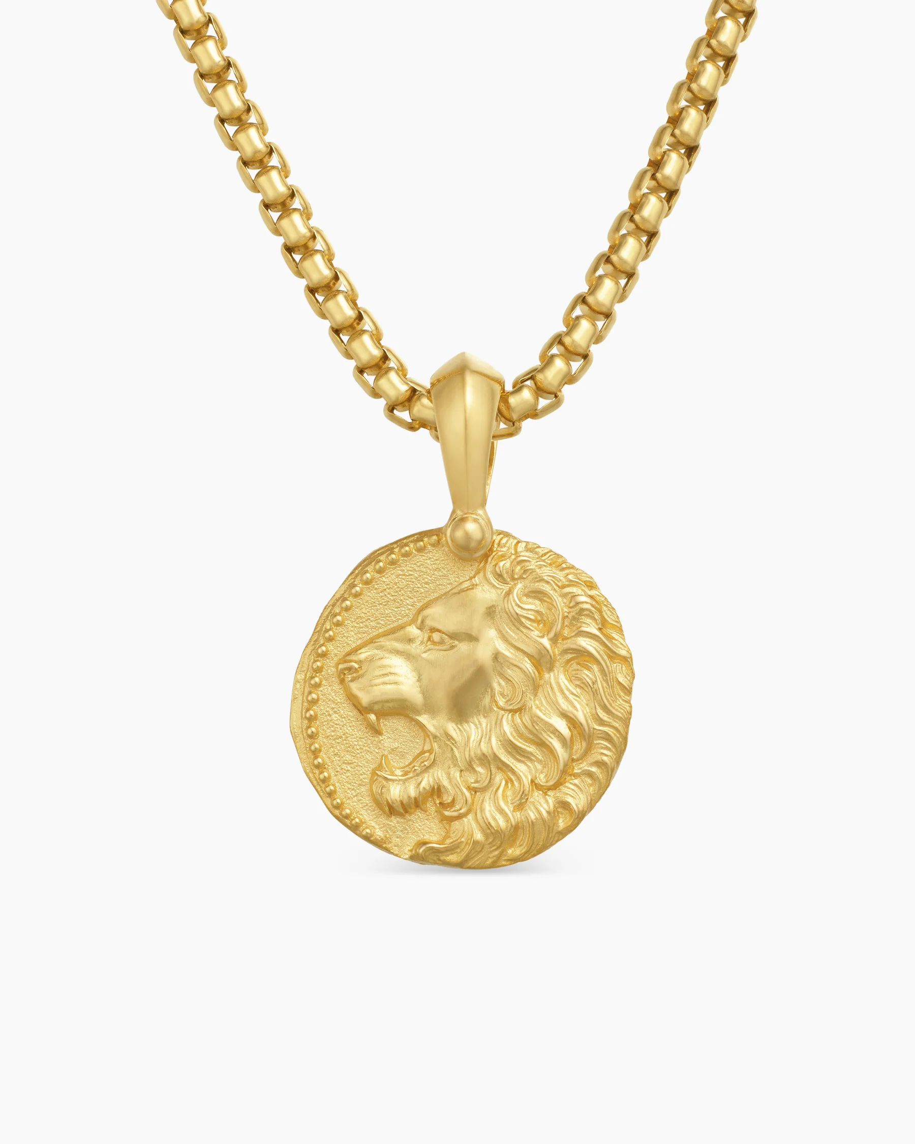 Leo Amulet in 18K Yellow Gold, 17mm