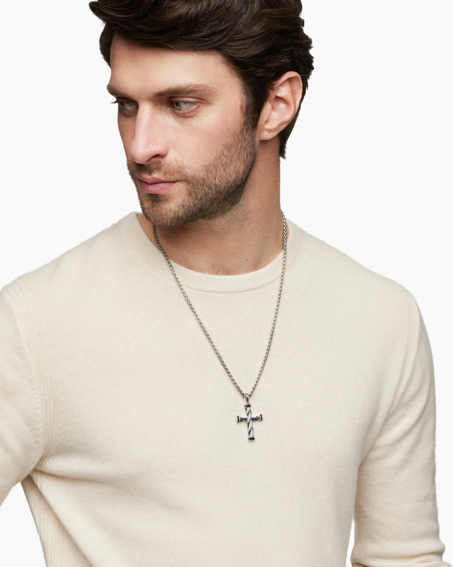 DY Helios™ Cross Pendant in 18K Yellow Gold, 36mm 14 DY Helios™ Cross Pendant in 18K Yellow Gold, 36mm