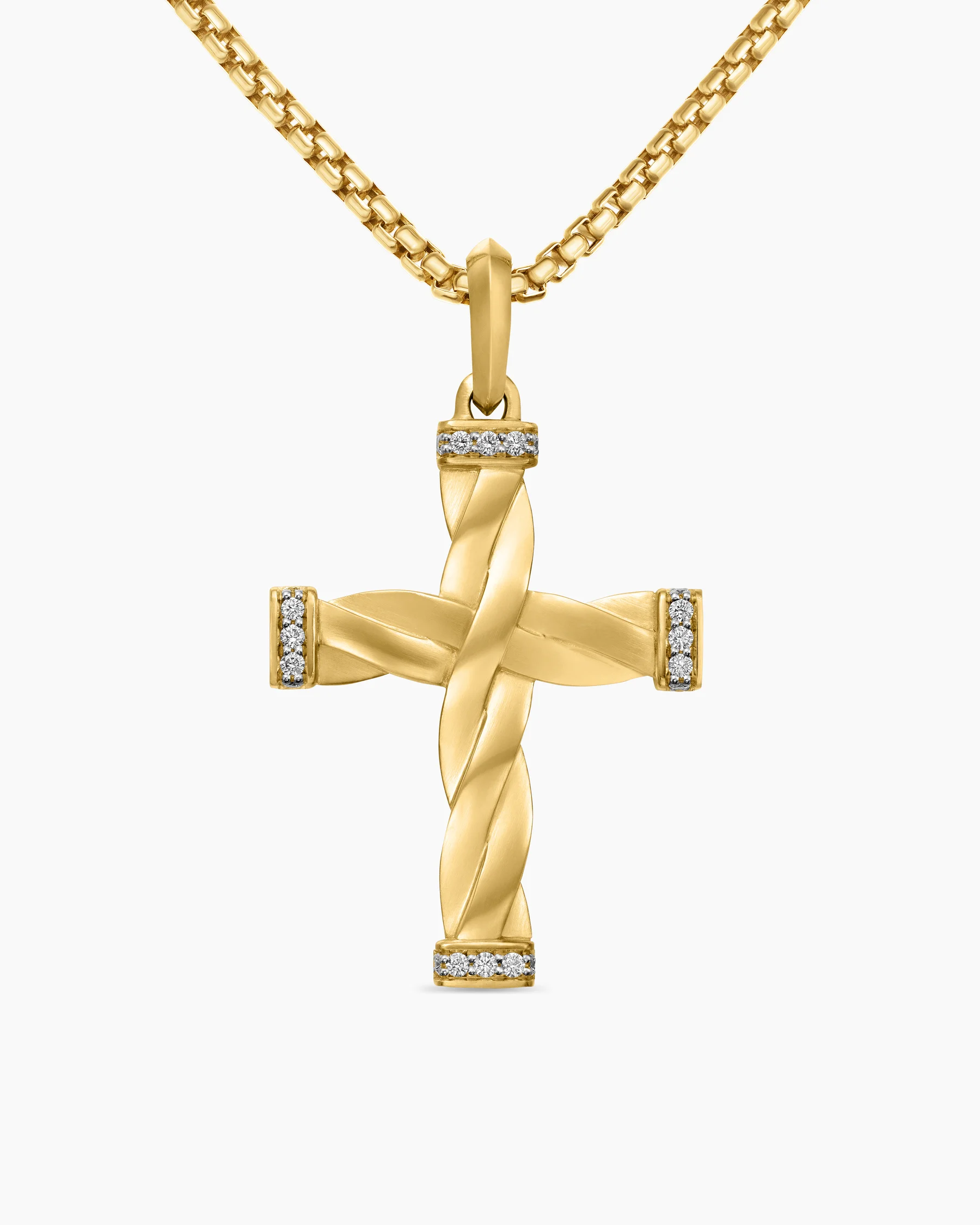 DY Helios™ Cross Pendant in 18K Yellow Gold, 36mm 27 DY Helios™ Cross Pendant in 18K Yellow Gold, 36mm