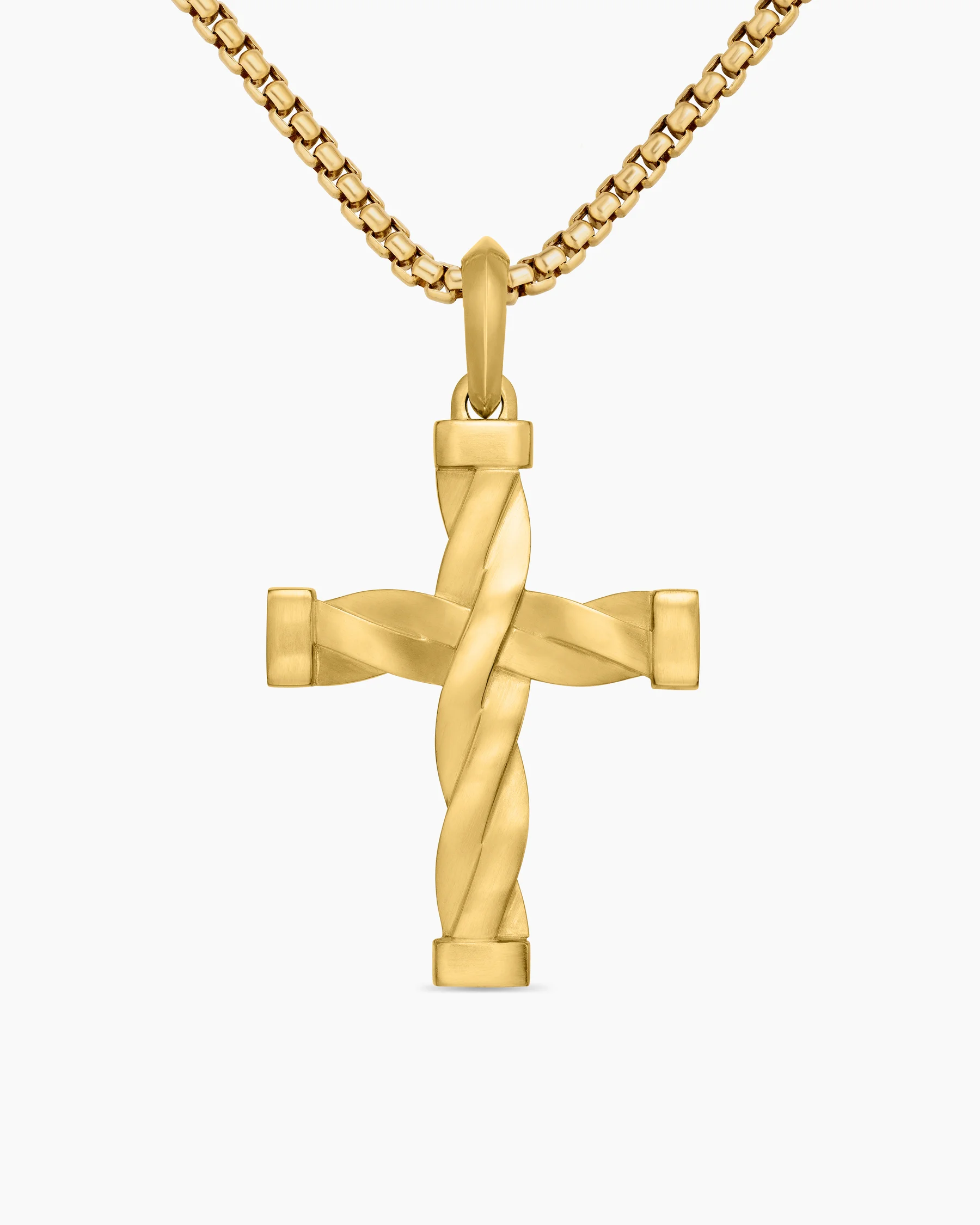 DY Helios™ Cross Pendant in 18K Yellow Gold, 36mm 34 DY Helios™ Cross Pendant in 18K Yellow Gold, 36mm