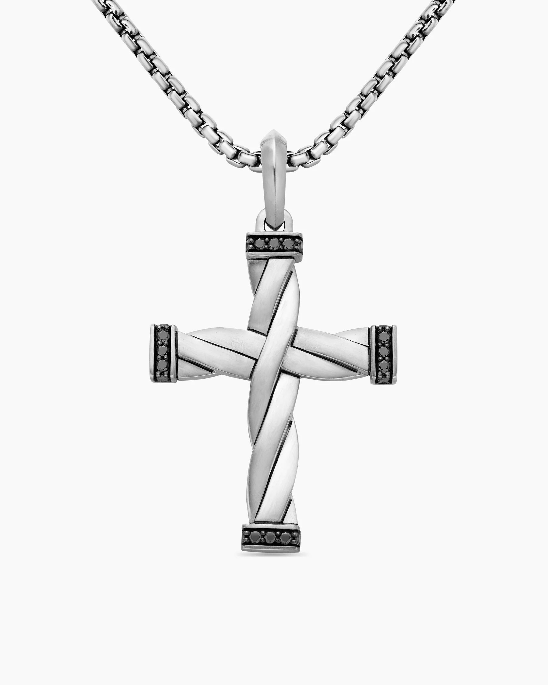 DY Helios™ Cross Pendant in Sterling Silver, 36mm 13 DY Helios™ Cross Pendant in Sterling Silver, 36mm